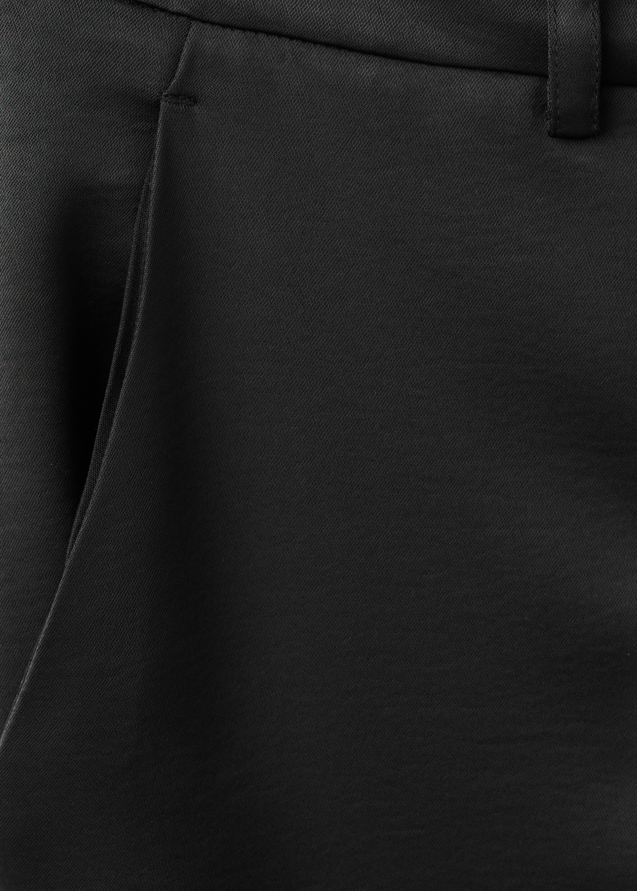 Pantalon droit satiné - Détail de l'article 0, Noir. Ref: 27071291-00.