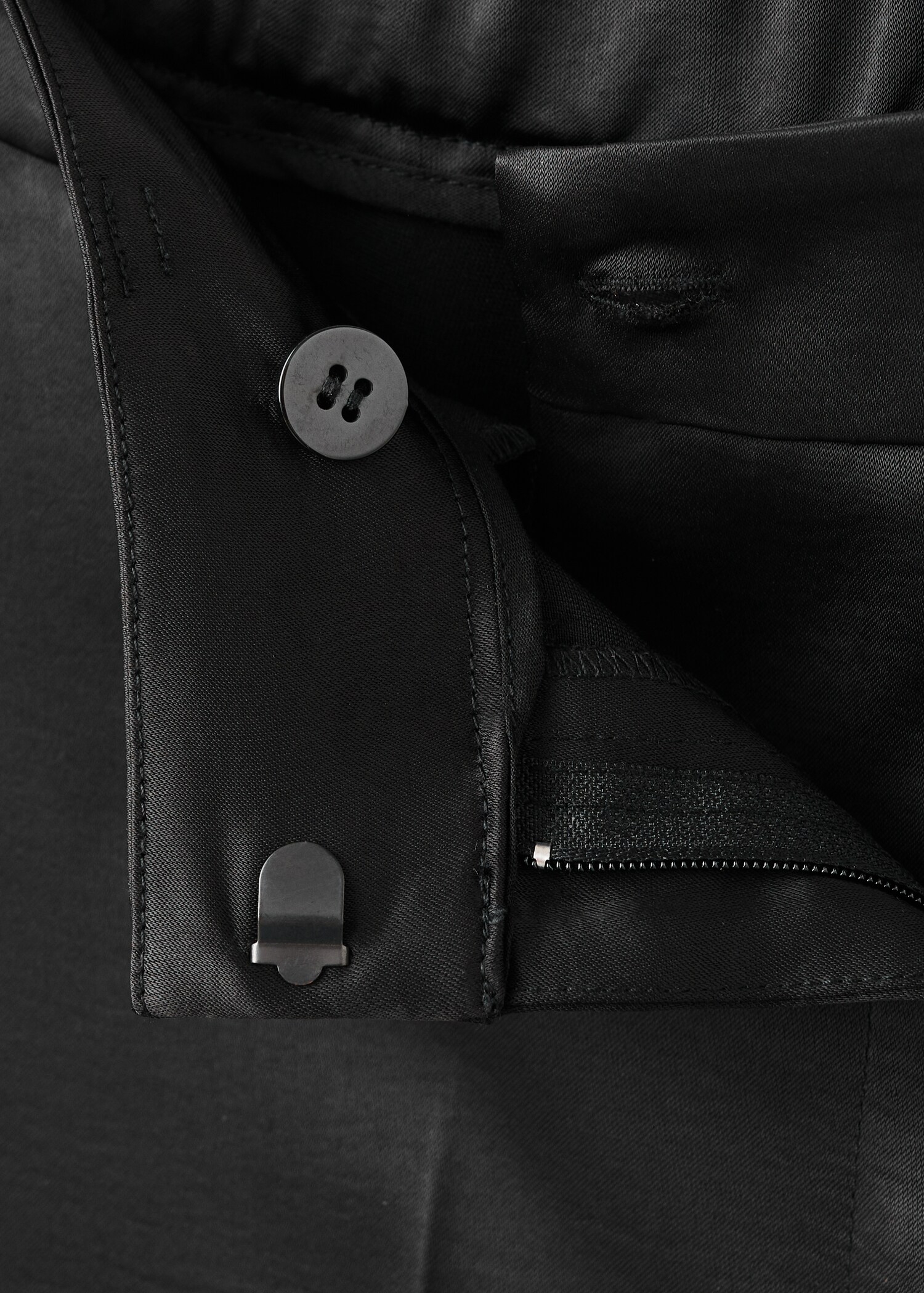 سروال مستقيم من الساتان - تفاصيل المنتج 8