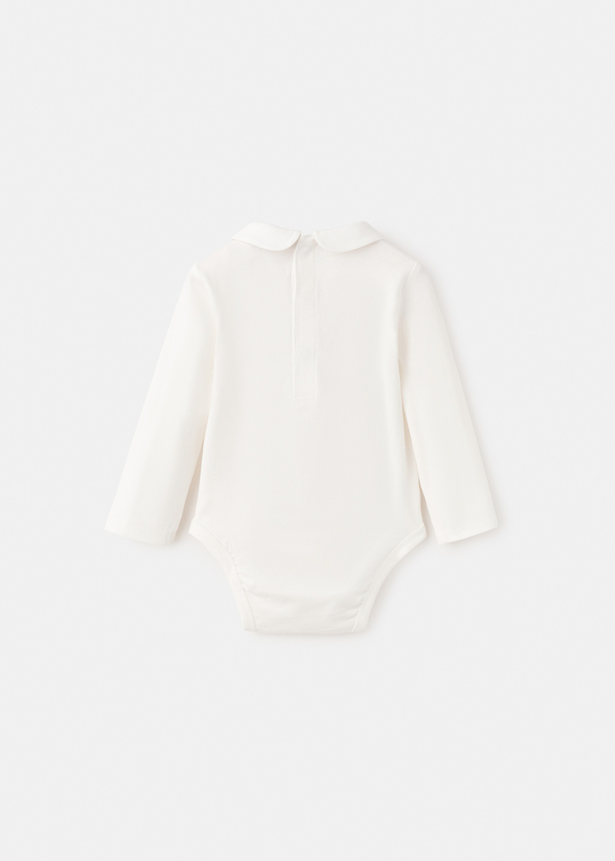 Body coton imprimé - Verso de l’article, Blanc cassé. Ref: 27071295-00.