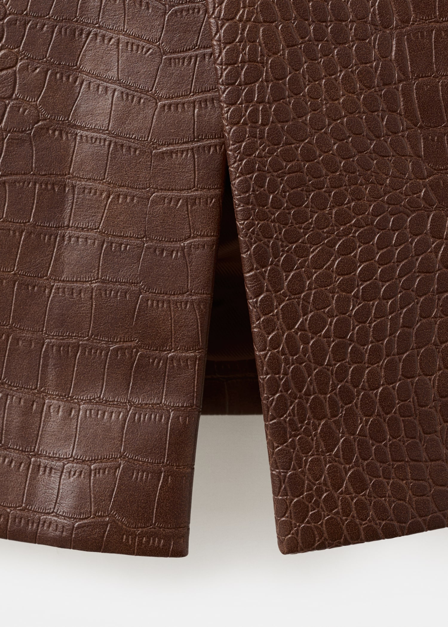 Jupe midi cuir synthétique croco - Détail de l'article 8