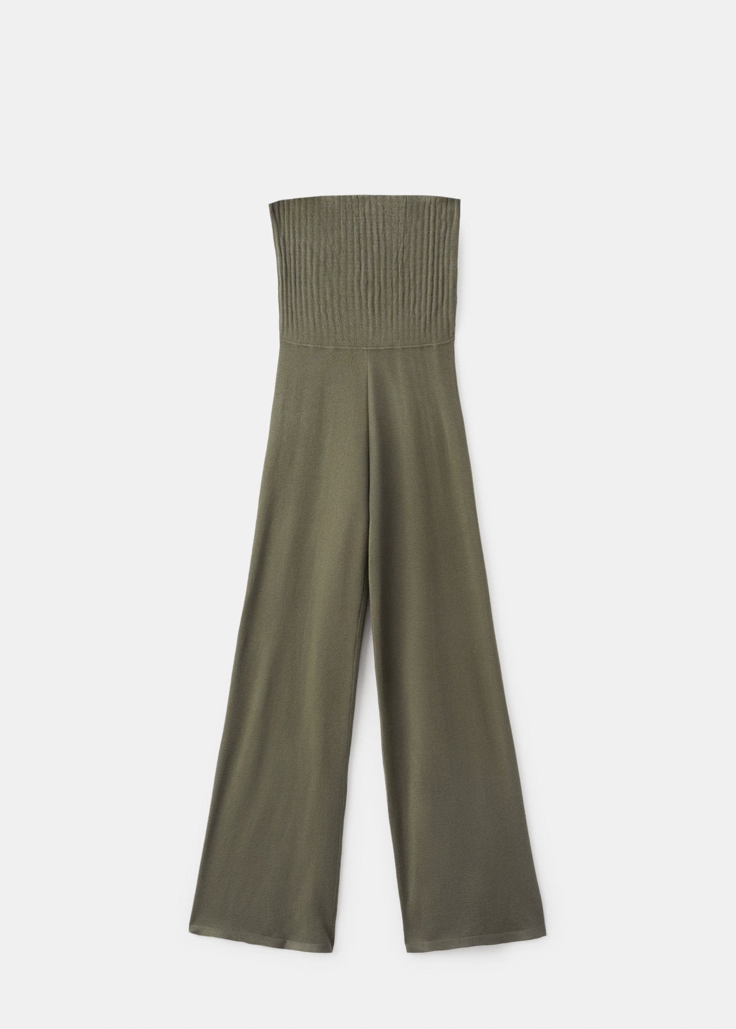 Straight-fit trousers with elastic waist - Article without model