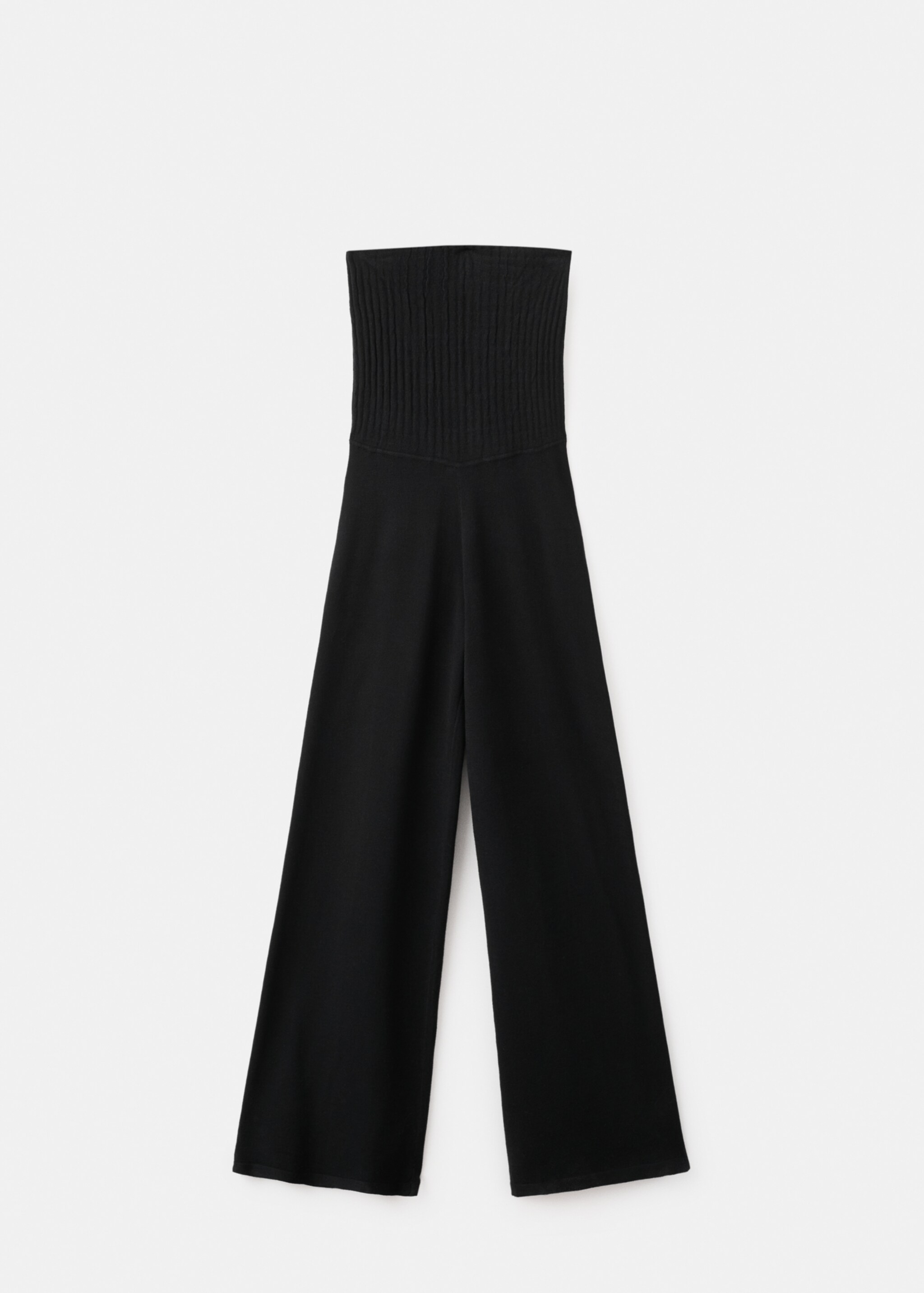 Straight-fit trousers with elastic waist - Article without model, Black. Ref: 27071300-00.
