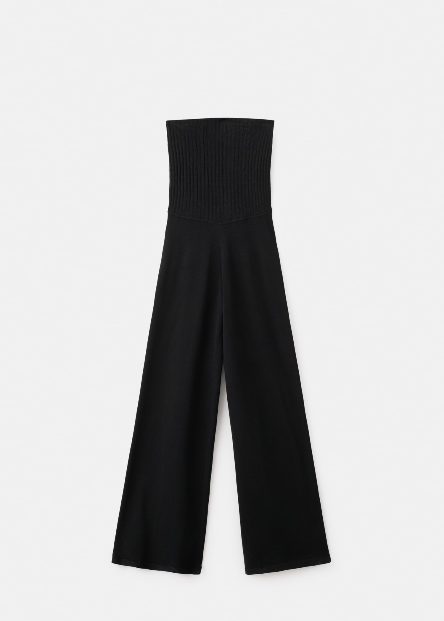 Straight-fit trousers with elastic waist - Article without model