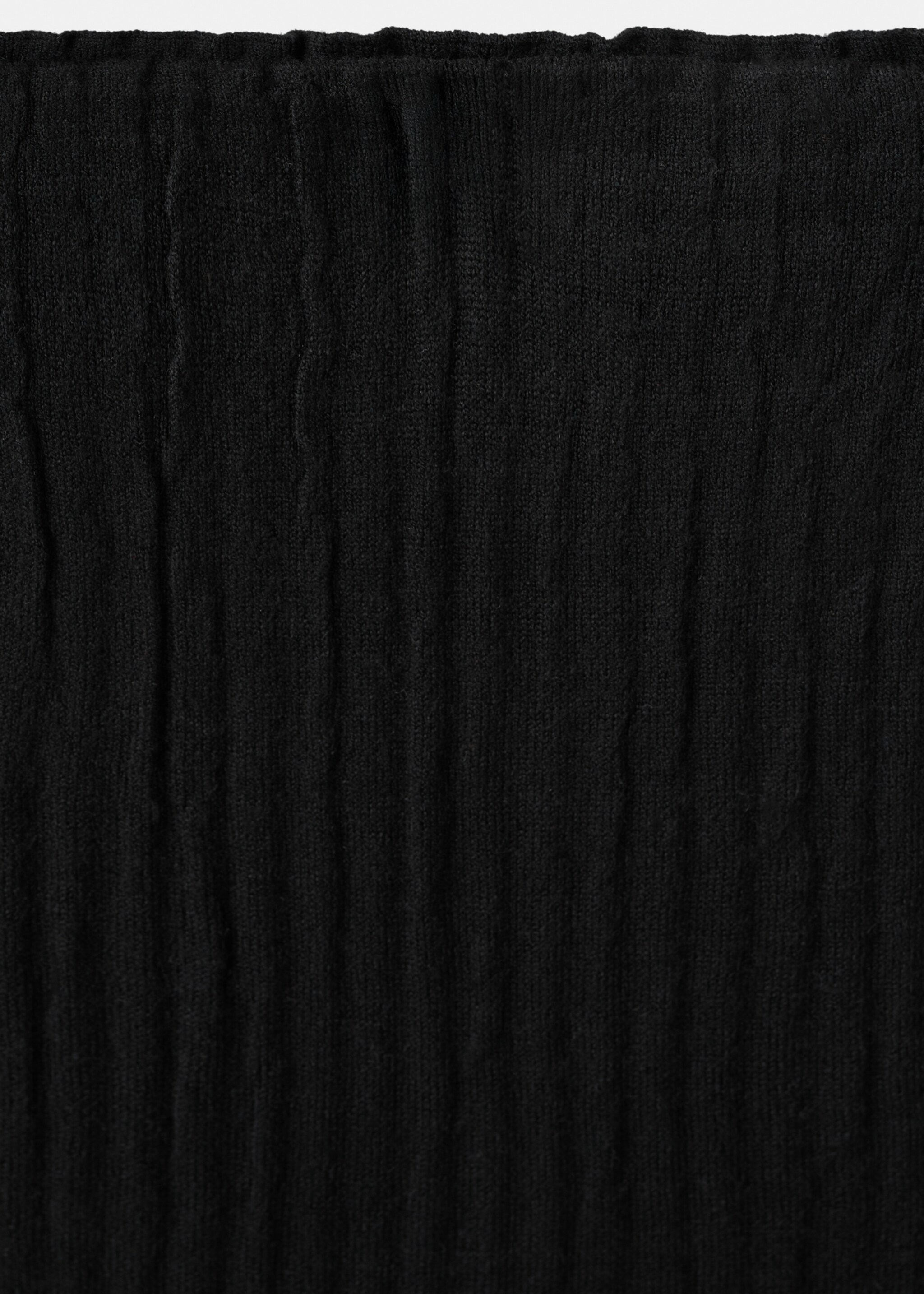 Straight-fit trousers with elastic waist - Details of the article 8, Black. Ref: 27071300-00.