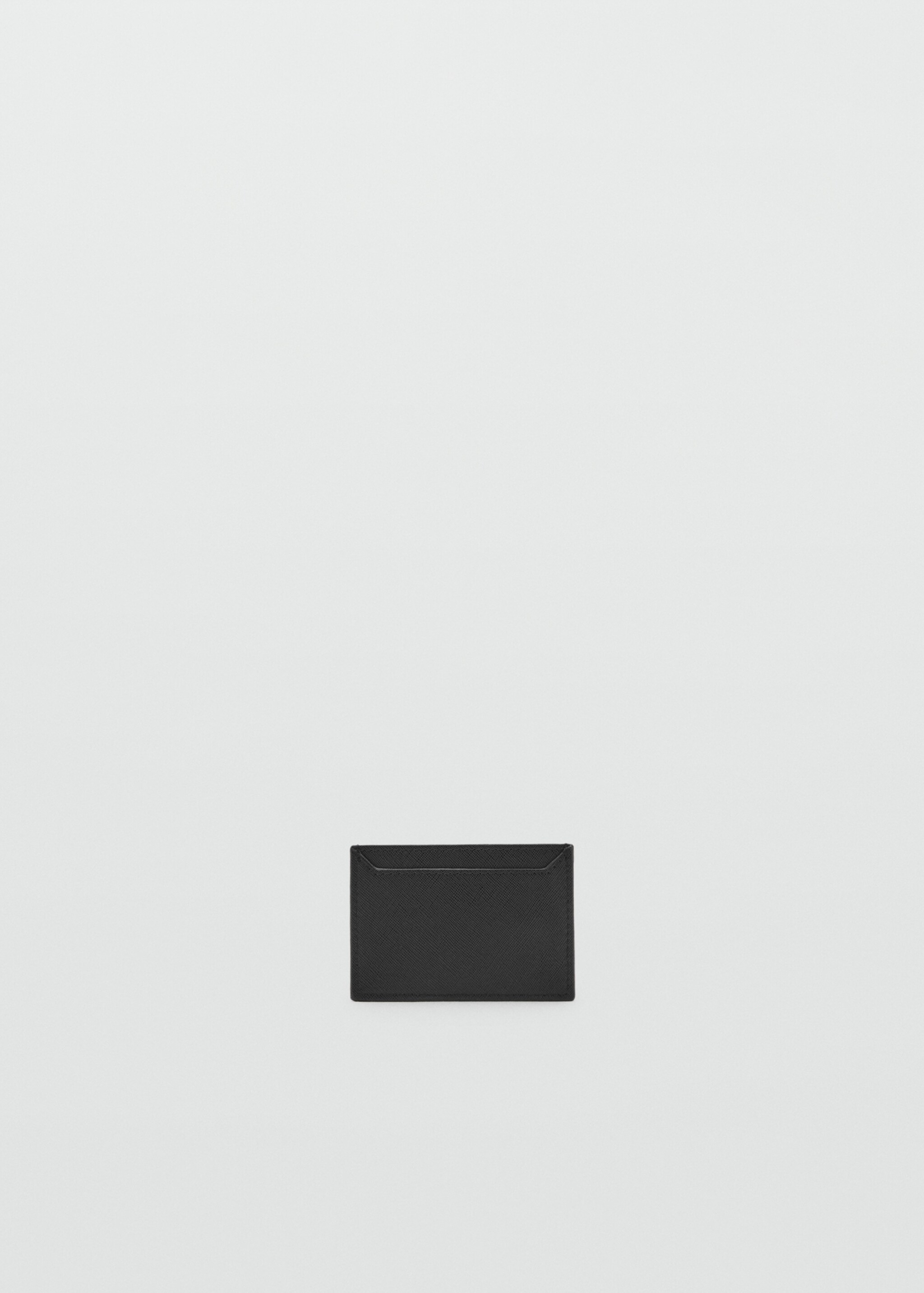 Saffiano-effect cardholder - Medium plane, Black. Ref: 27071304-00.