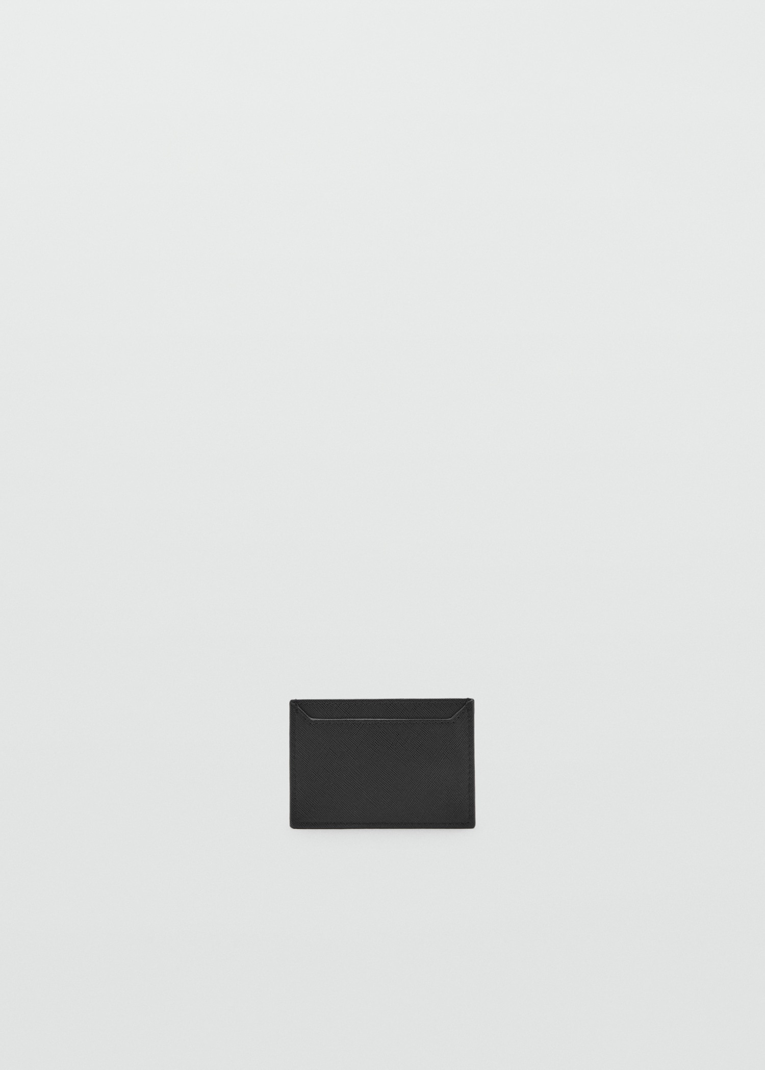 Saffiano-effect cardholder - Medium plane