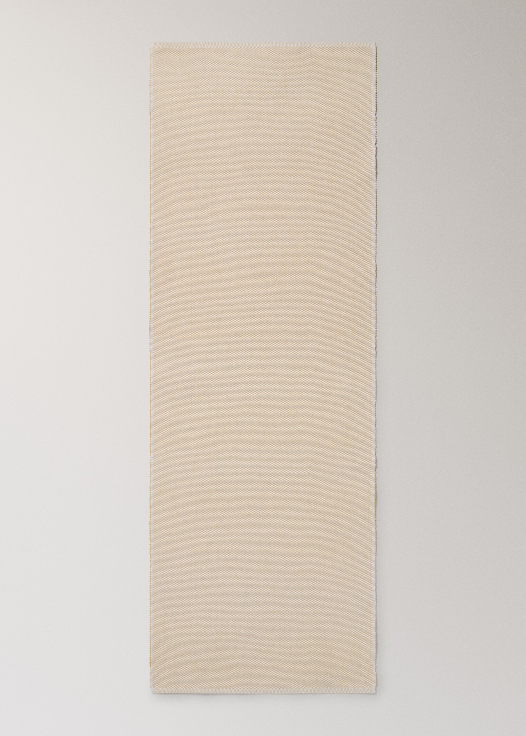 Běhoun na stůl z bavlny s efektem melanž - Detail zboží 2, Žlutá. Ref: 27071309-00.