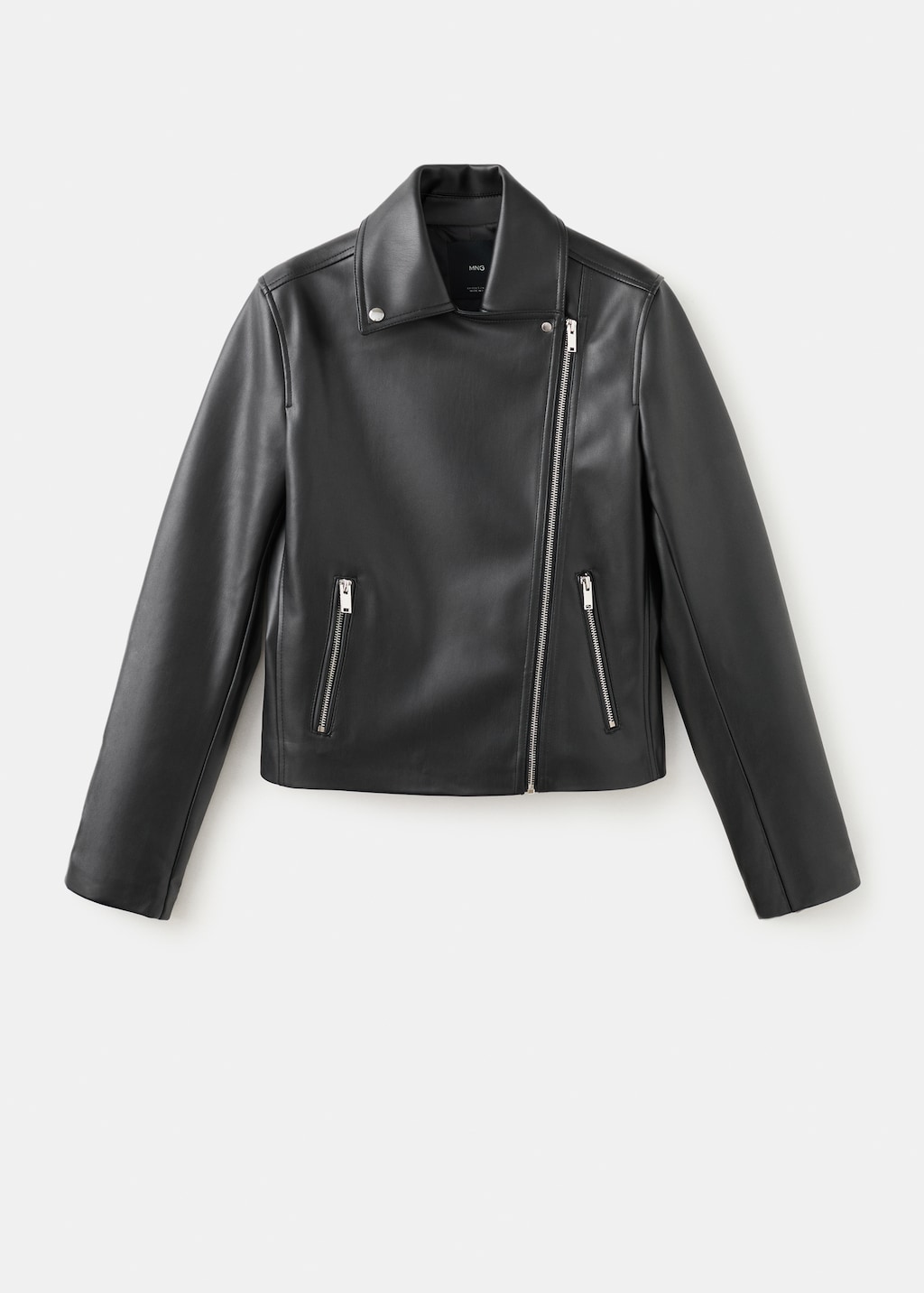 Mango Faux-leather biker jacket