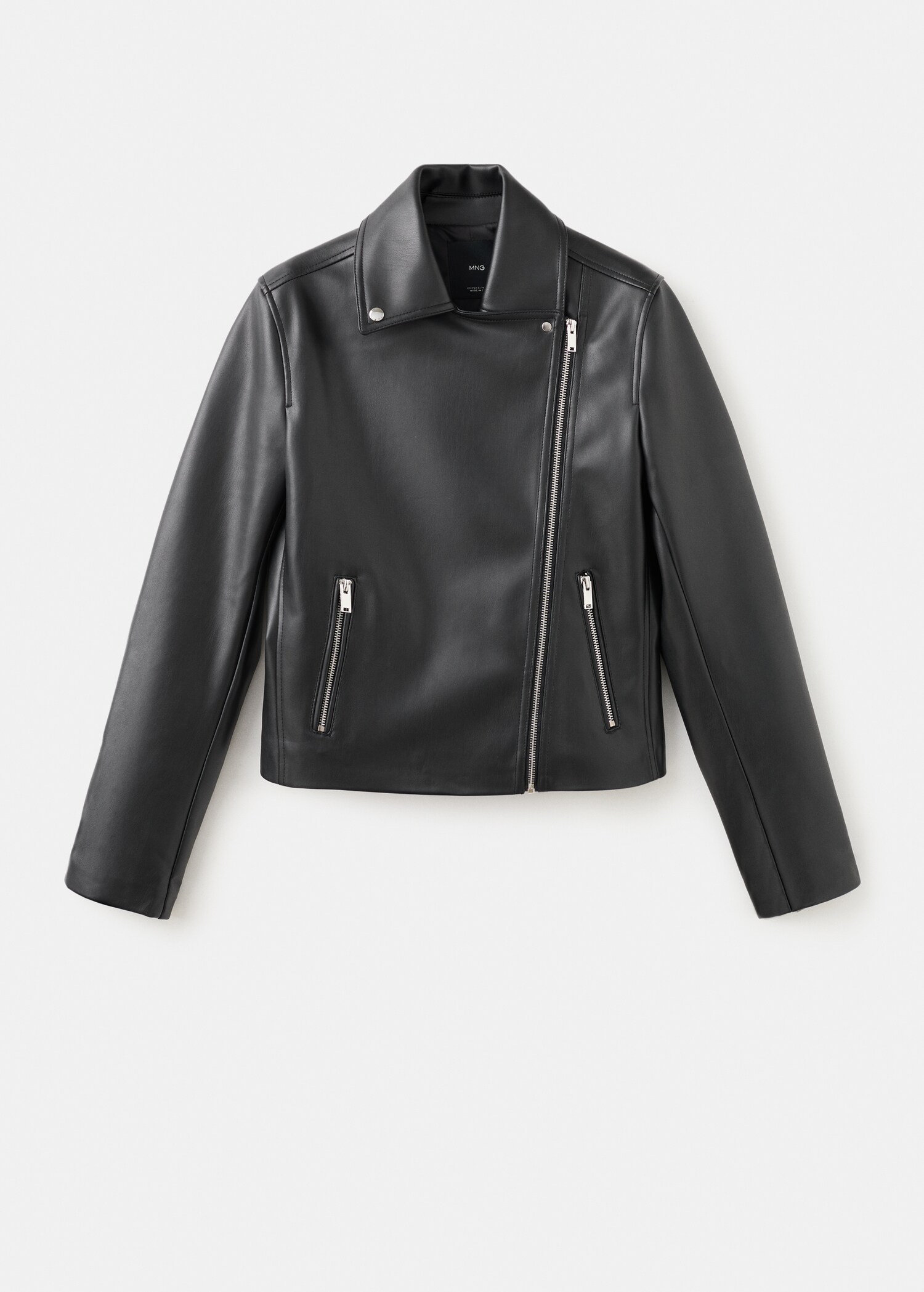 Faux leather biker jacket - Article without model