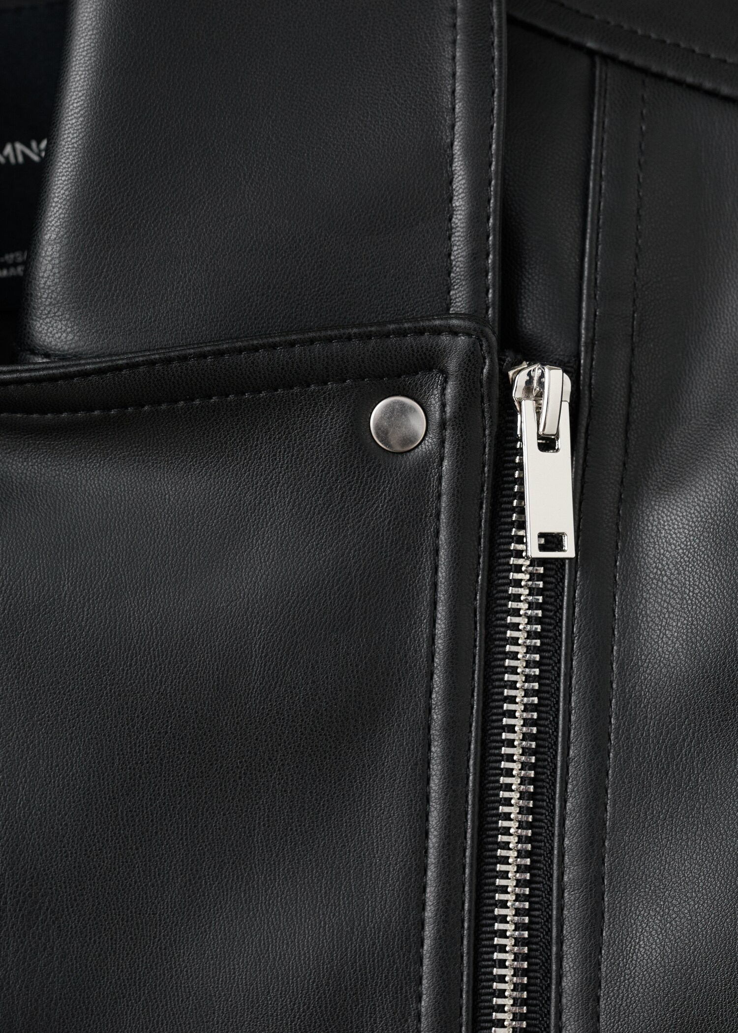Faux leather biker jacket - Details of the article 8