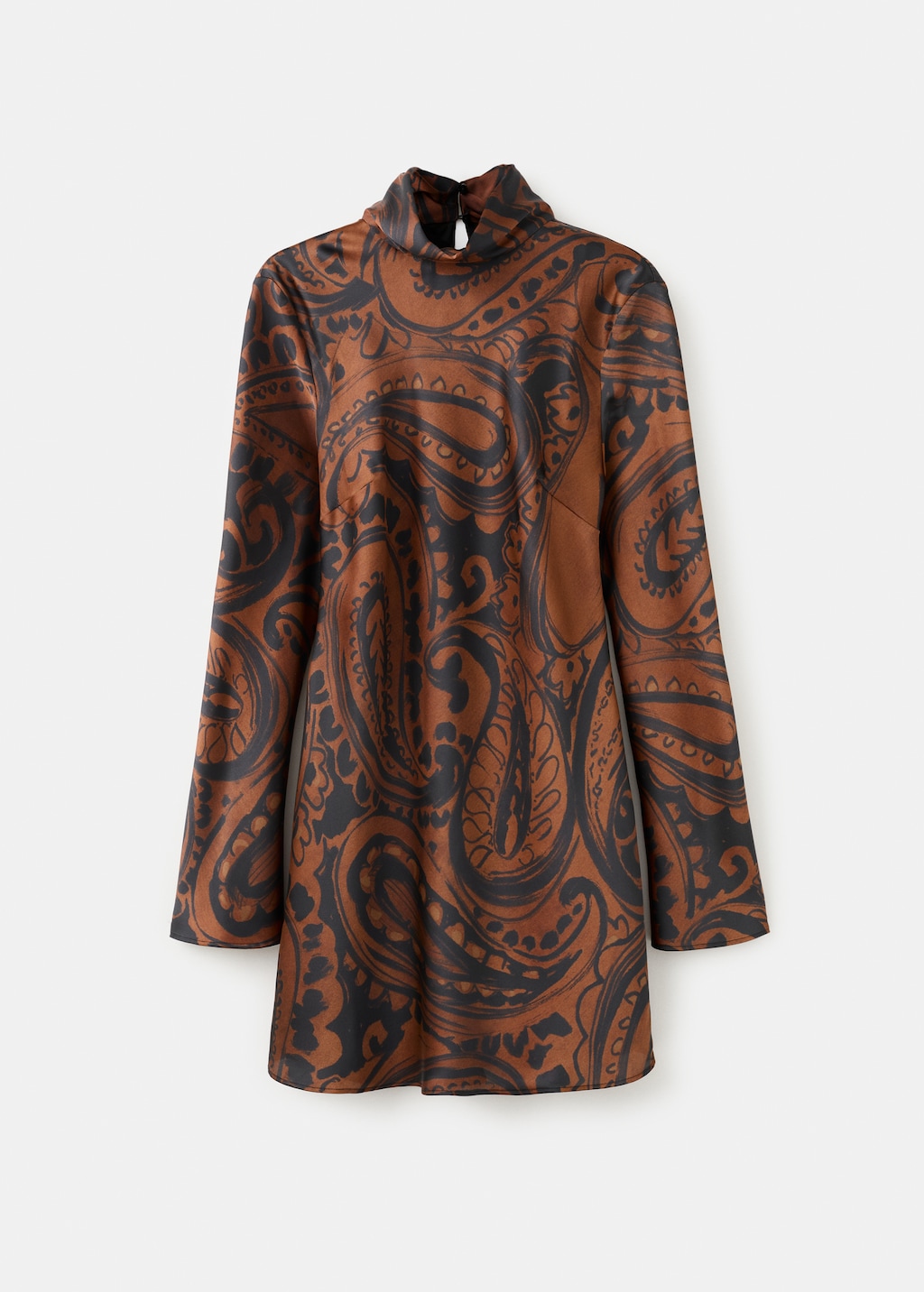 Mango Paisley-print satin dress