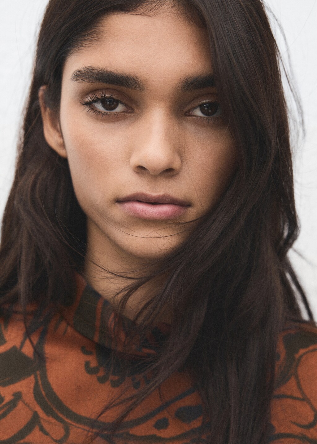 Paisley-print satin dress