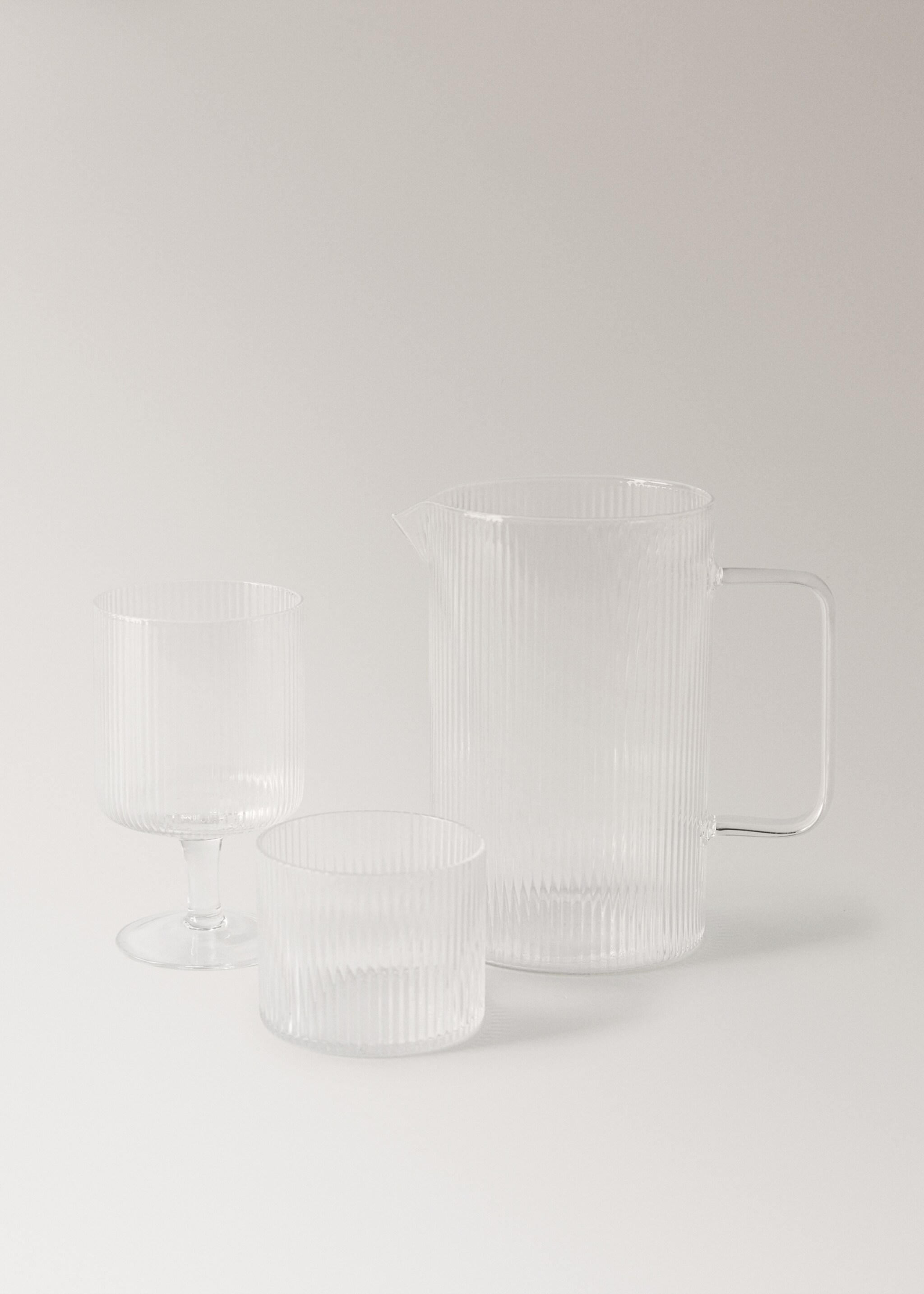 Got borosilicat relleu línies - Detall de l'article 3, Gris gel. Ref: 27071322-00.