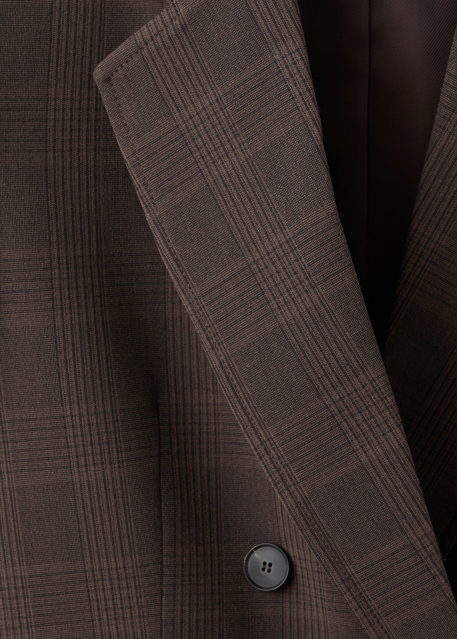 Double-breasted check suit jacket - Details of the article 8