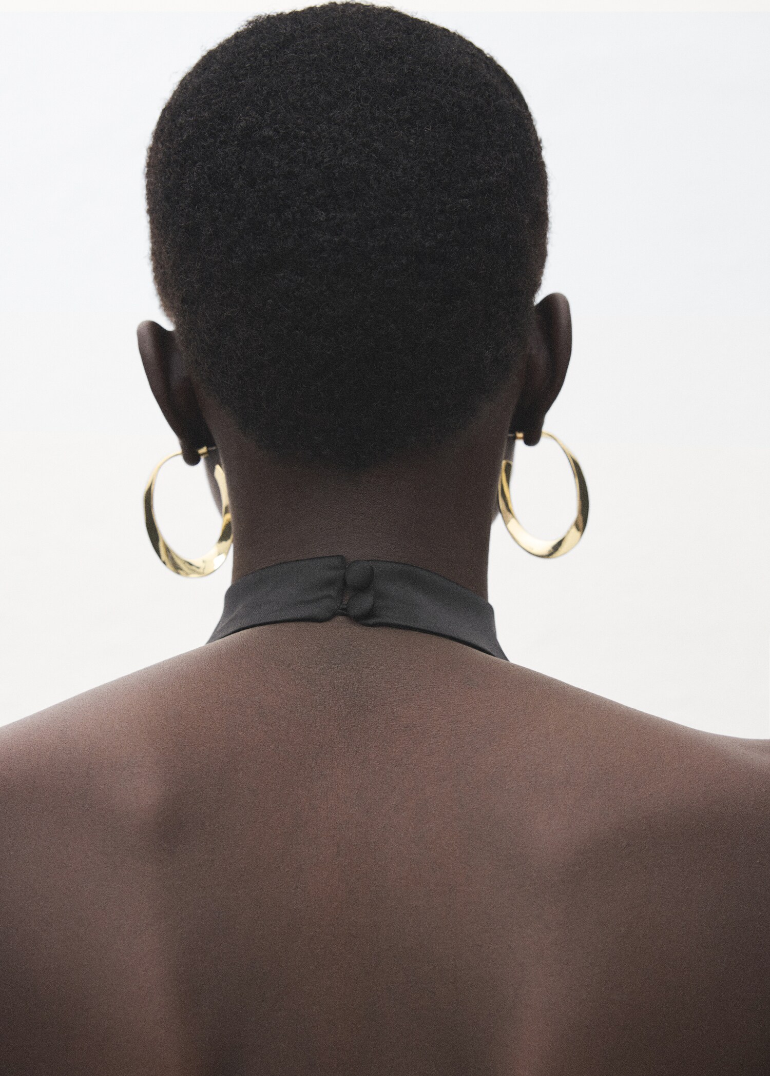 Draped neck satin top - Details of the article 6