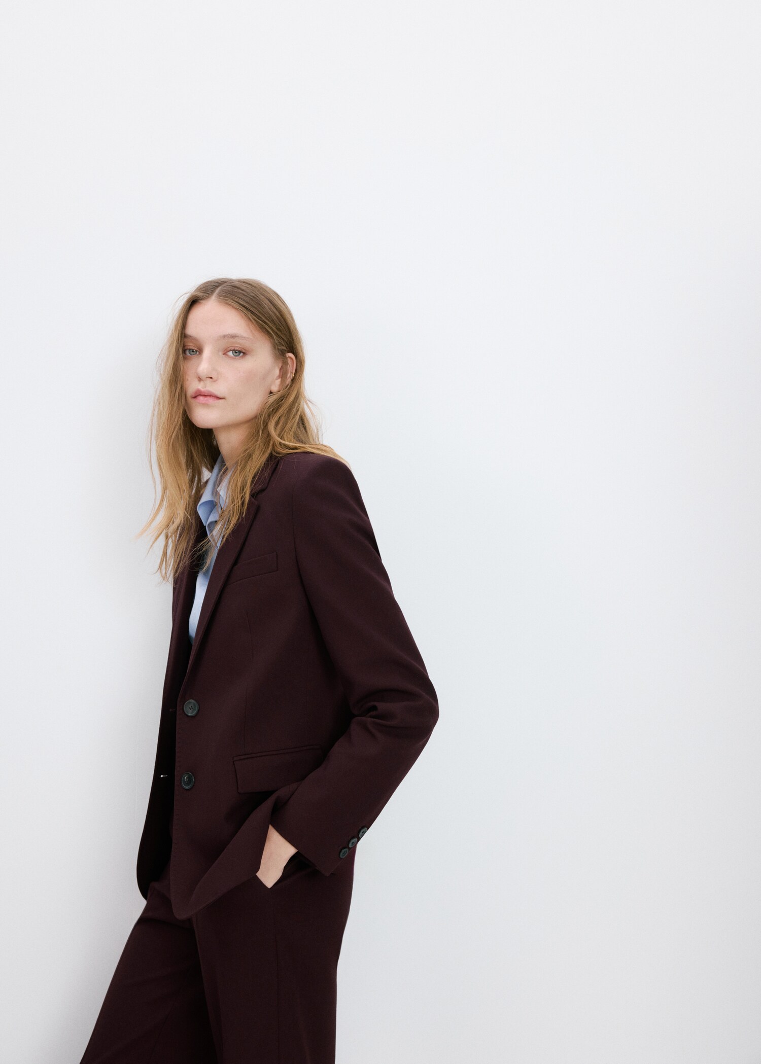 Straight-fit suit blazer - Details of the article 2