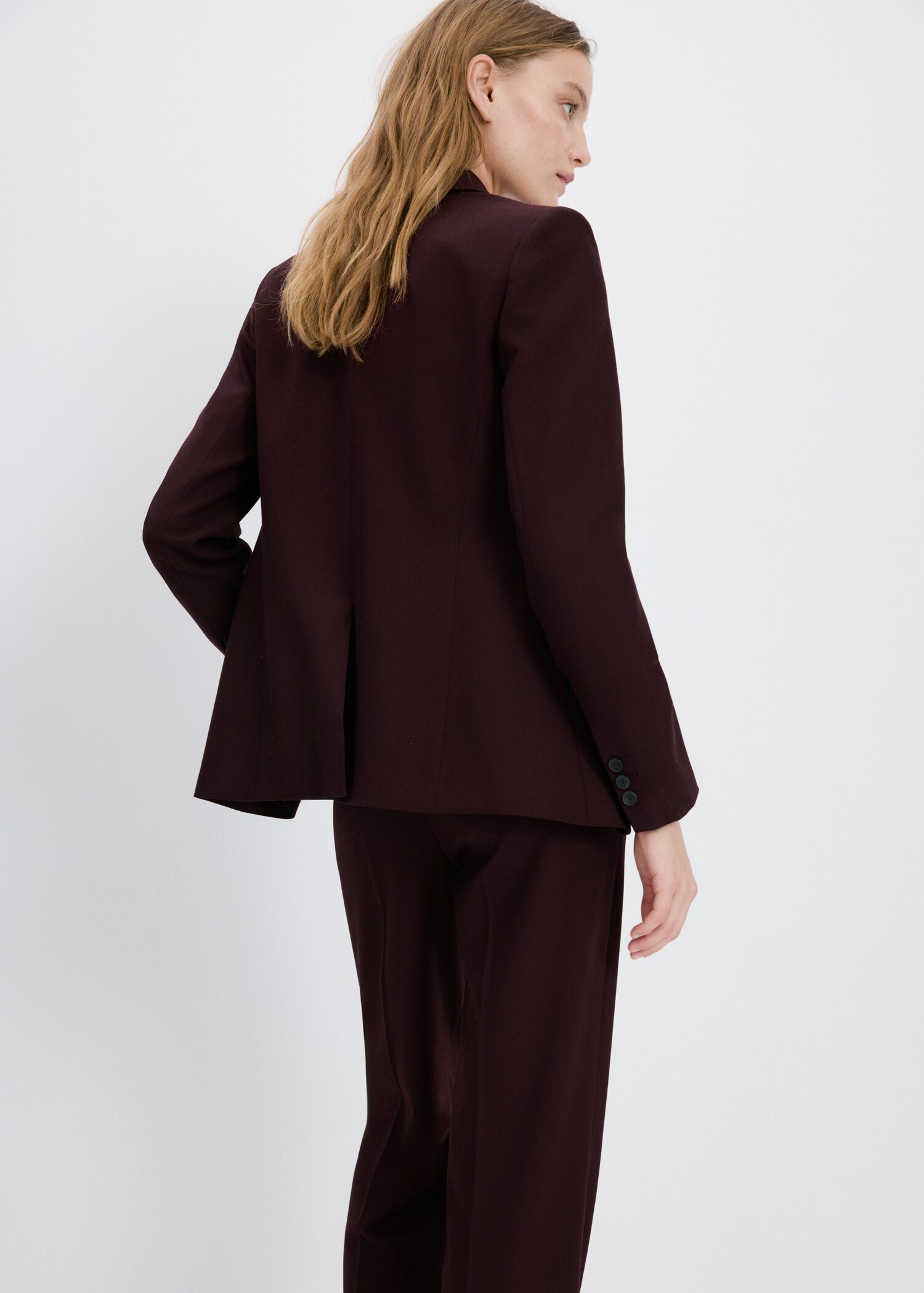 Straight-fit suit blazer - Reverse of the article