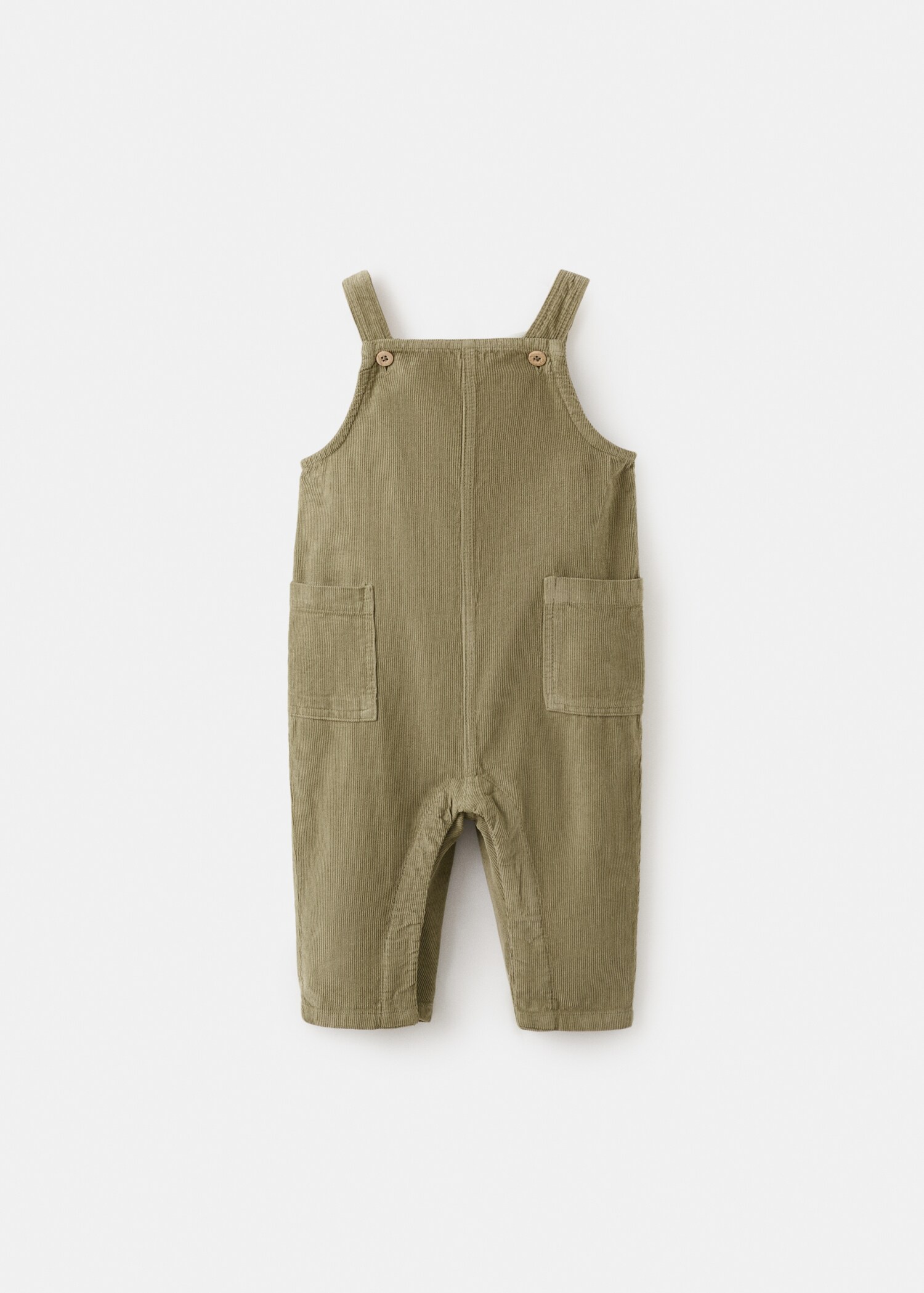 Long corduroy dungarees - Article without model