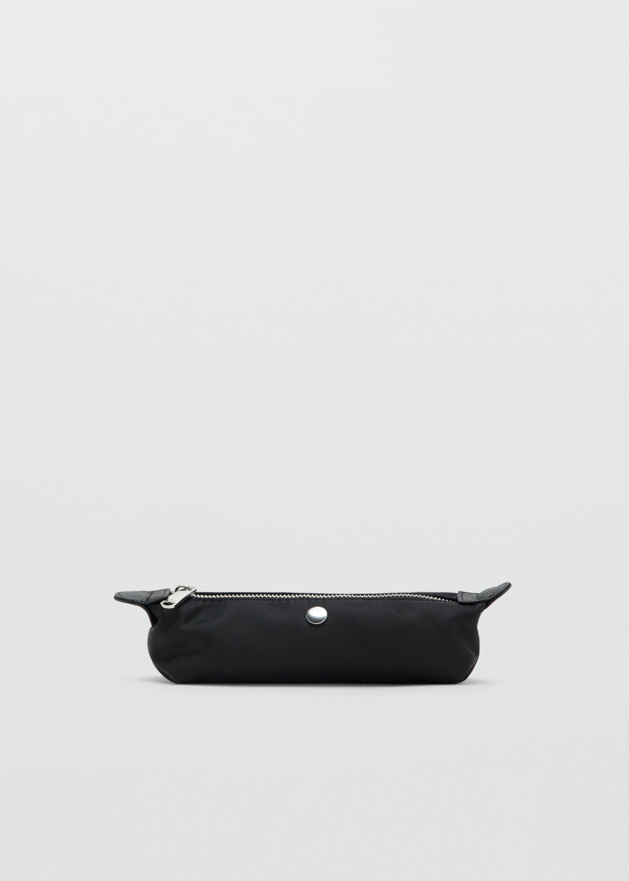 Пенал из нейлона с молнией - Изделие без модели, Черный. Ref: 27071333-00.