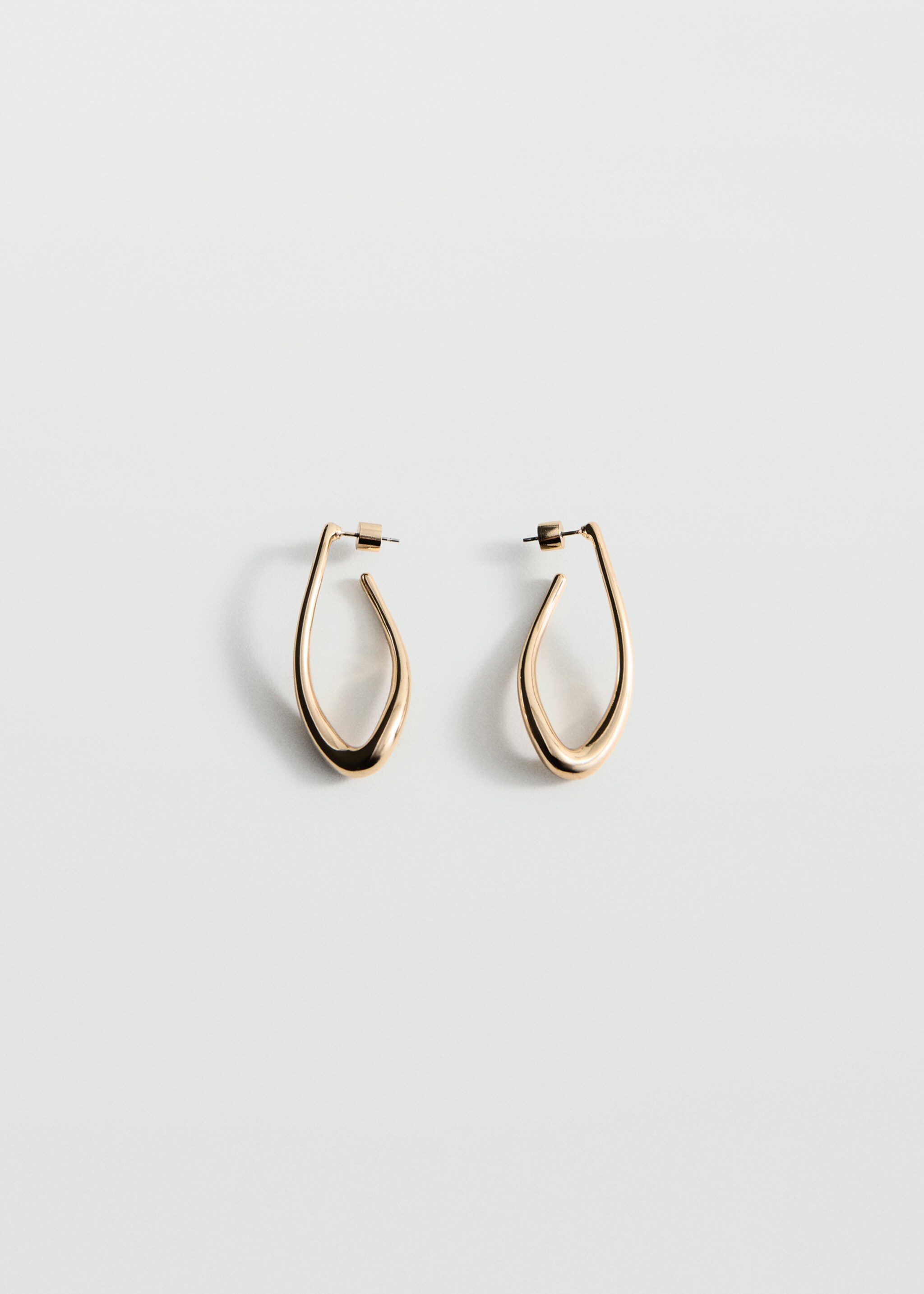 Twisted hoop earrings - Article without model, Gold. Ref: 27071334-00.