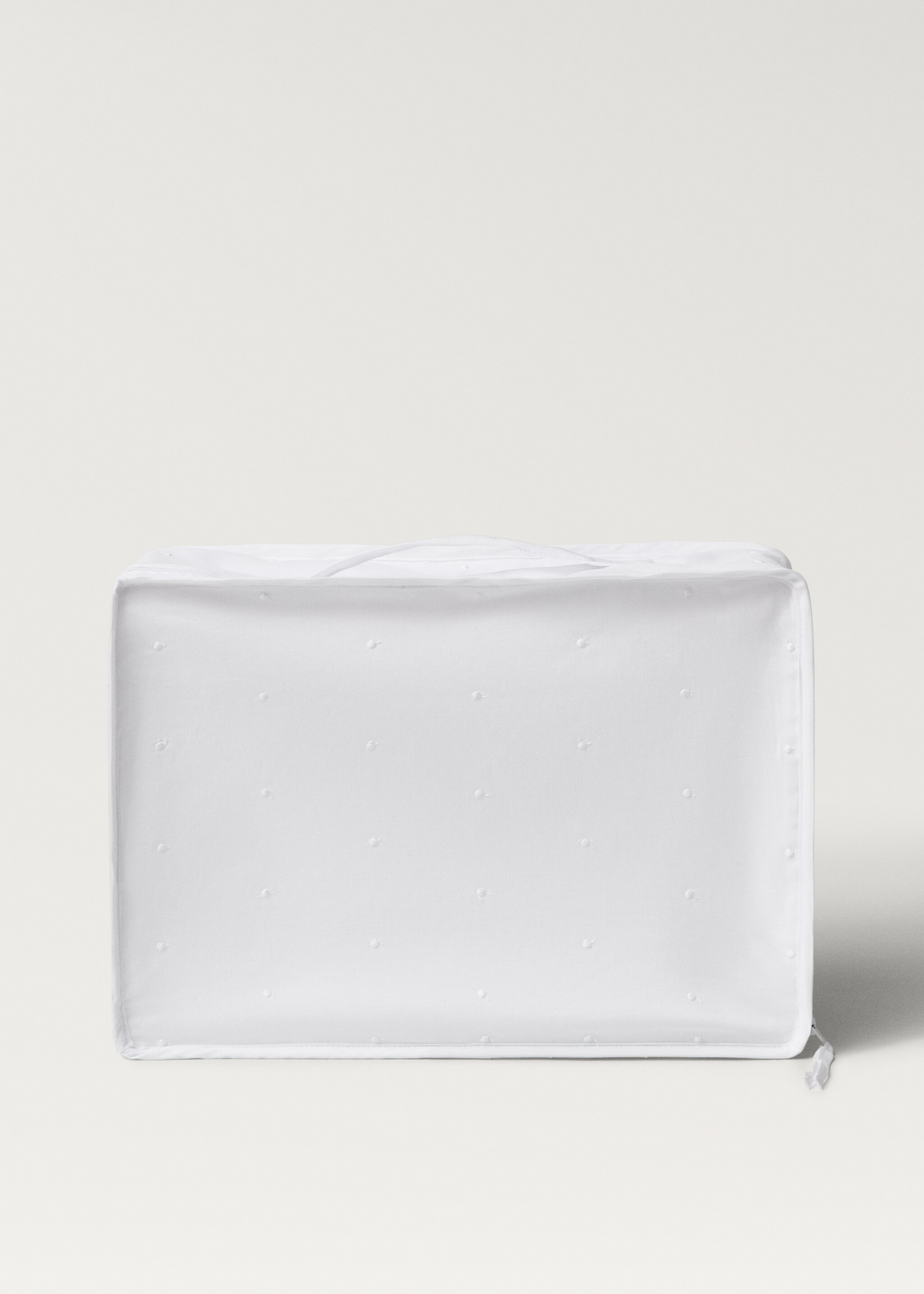 Opbergdoos met geborduurde details - Artikel zonder model, Wit. Ref: 27071335-00.