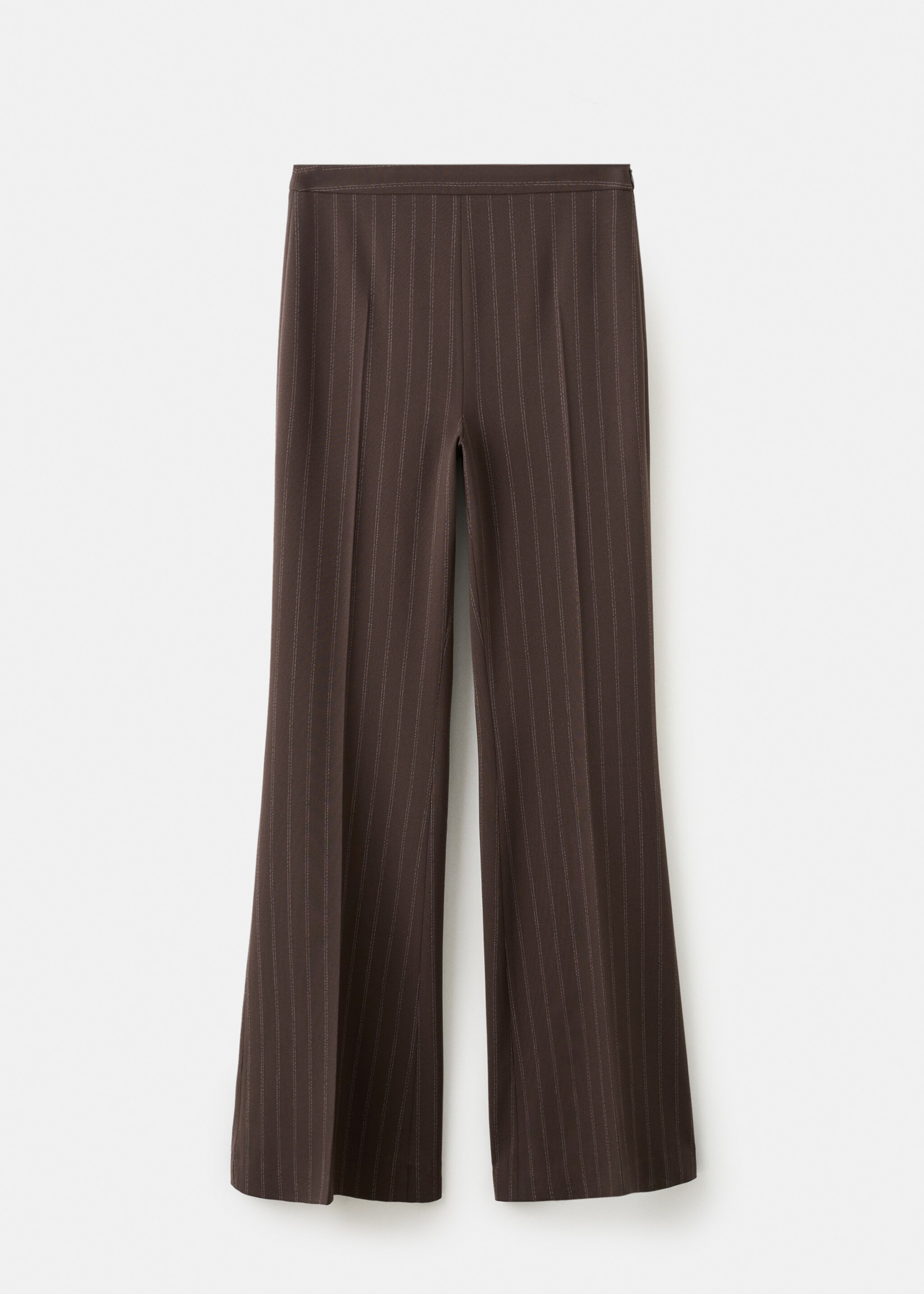 Pinstripe suit trousers - Article without model, Brown. Ref: 27071338-00.