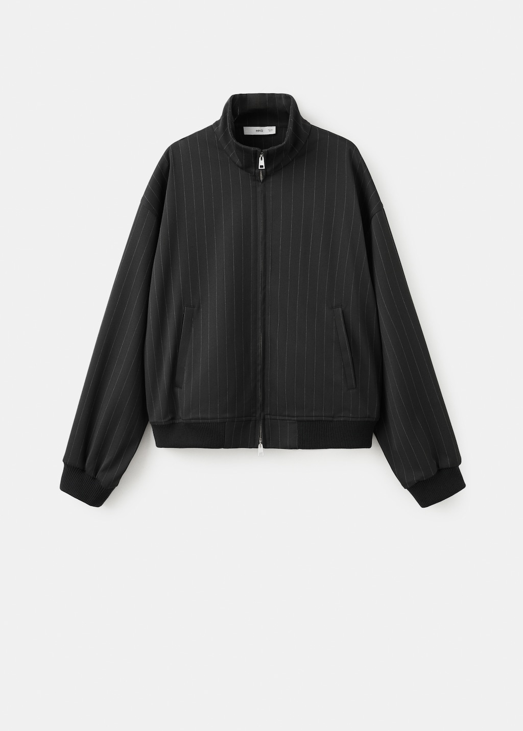 Pinstripe bomber jacket - image 5