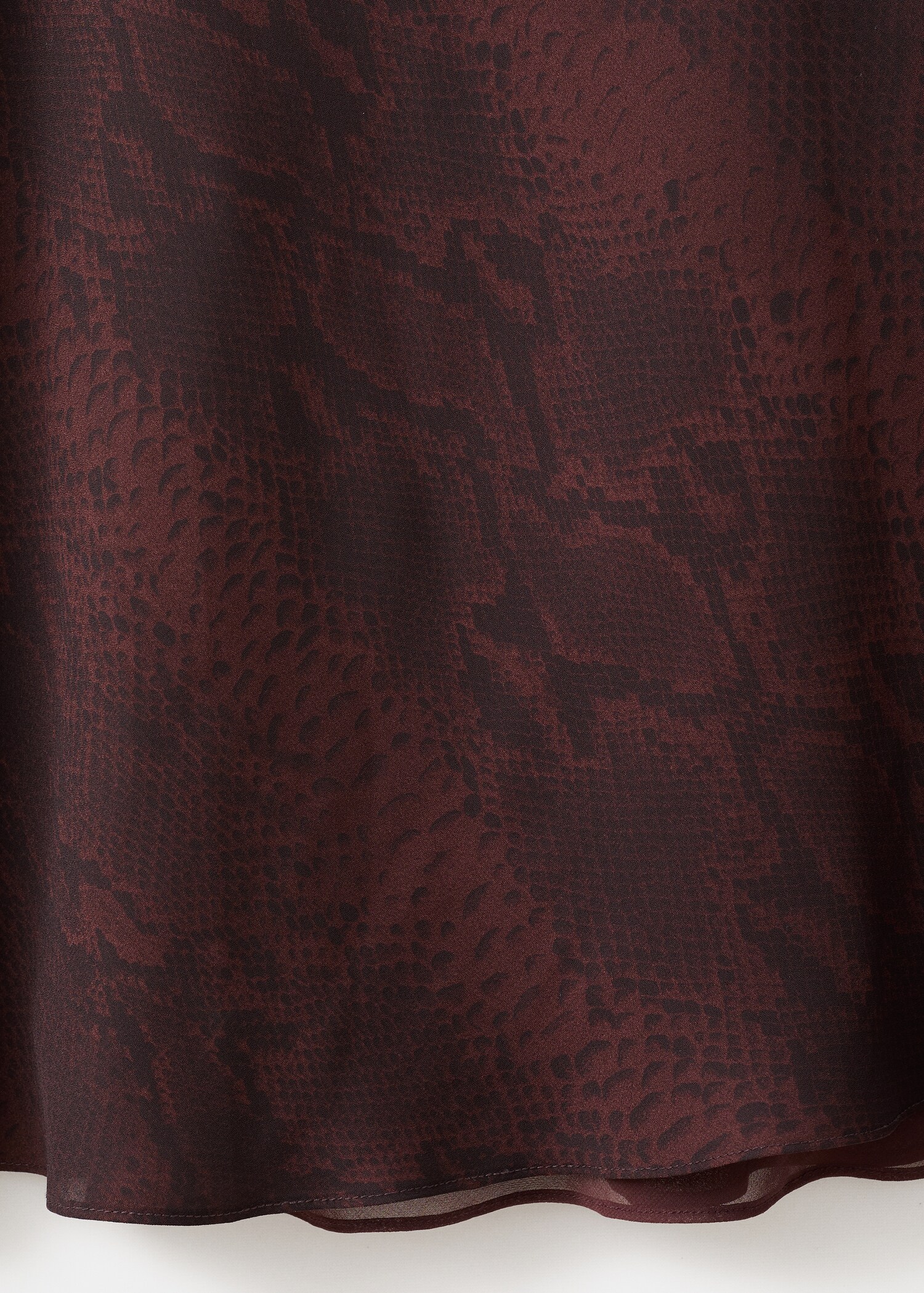 Vestido evasé estampado serpiente - Details of the article 0