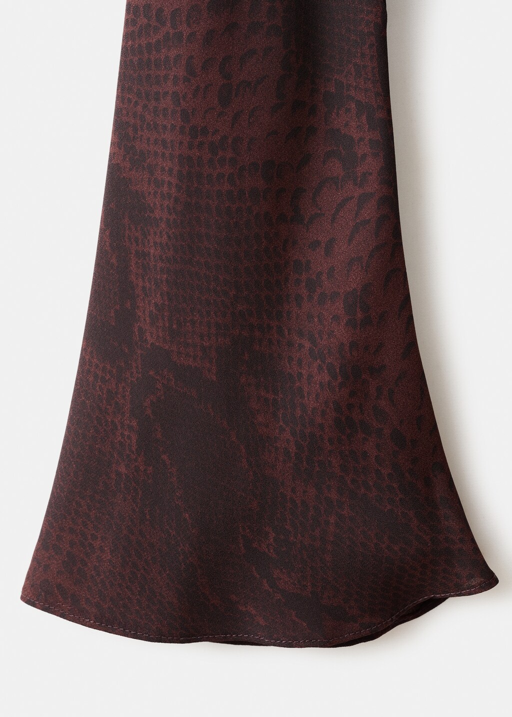 Mango A-line animal-print dress