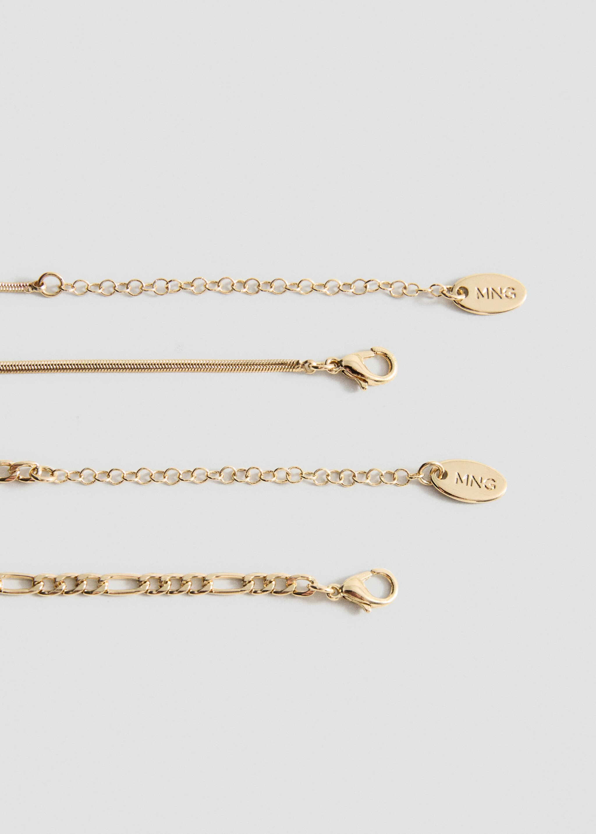 Double pendant necklace - Details of the article 1, Gold. Ref: 27071344-00.