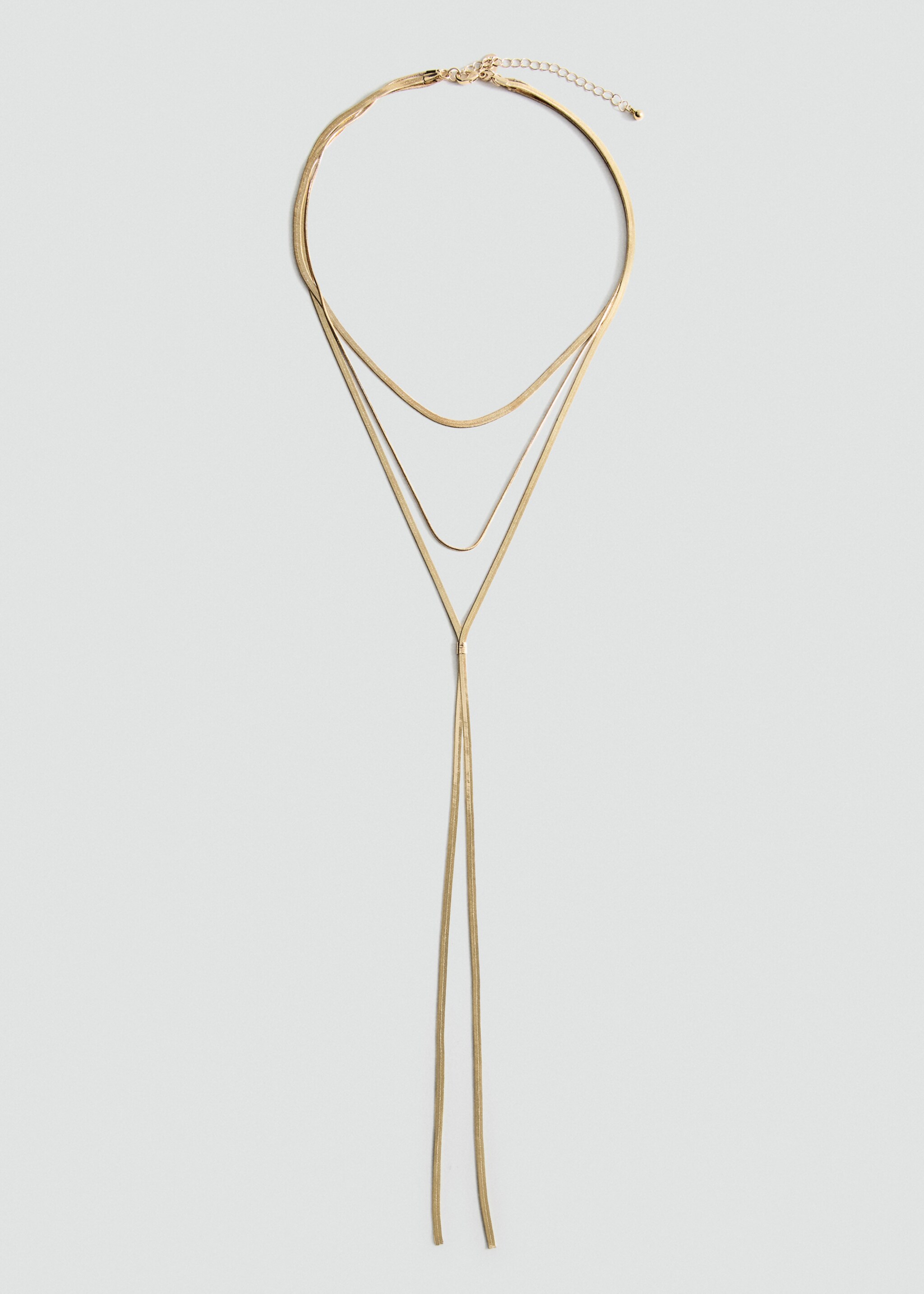 Long triple necklace - Article without model, Gold. Ref: 27071345-00.