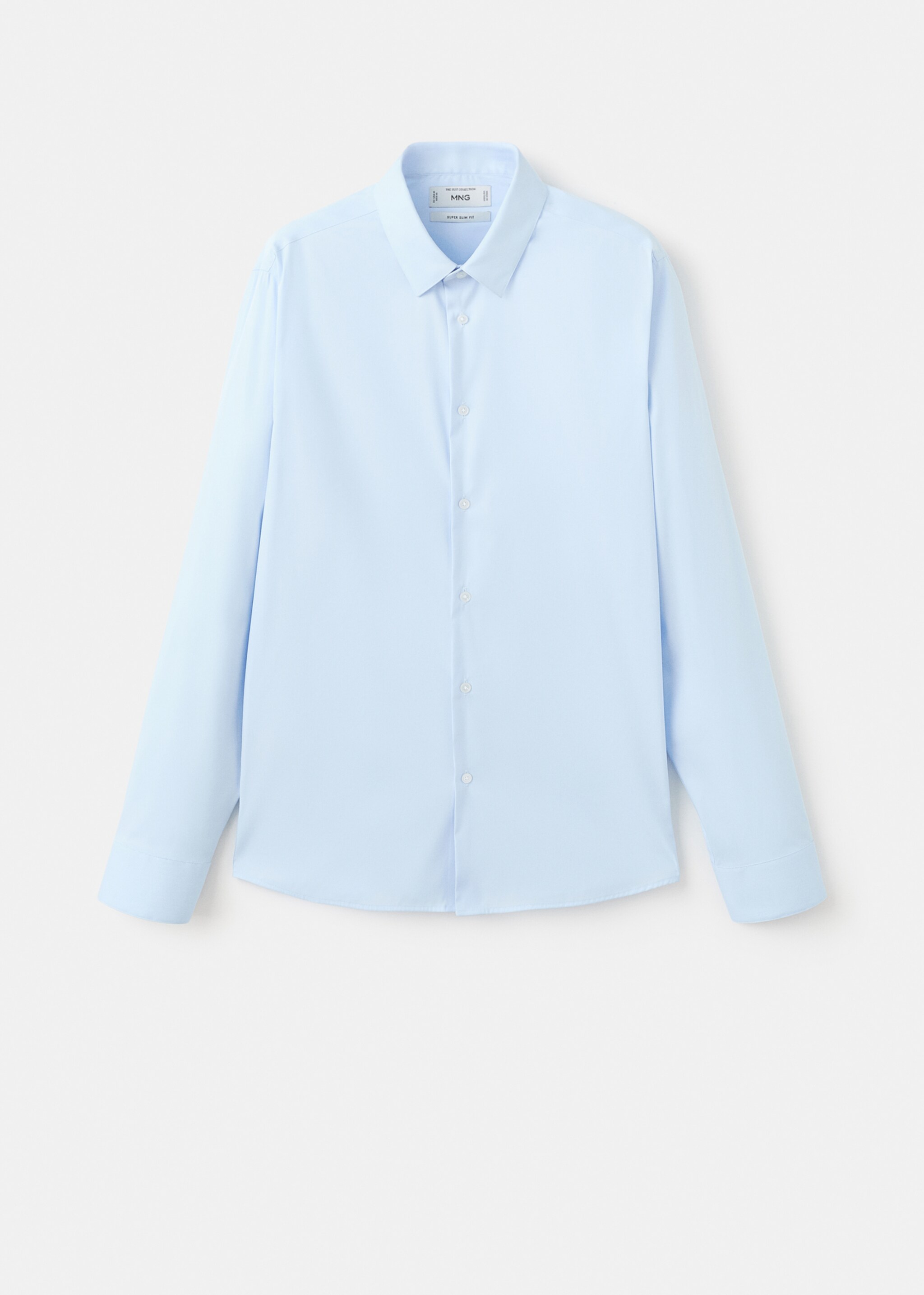 Chemise costume slim fit coton - Article sans modèle, Bleu ciel. Ref: 27071347-00.