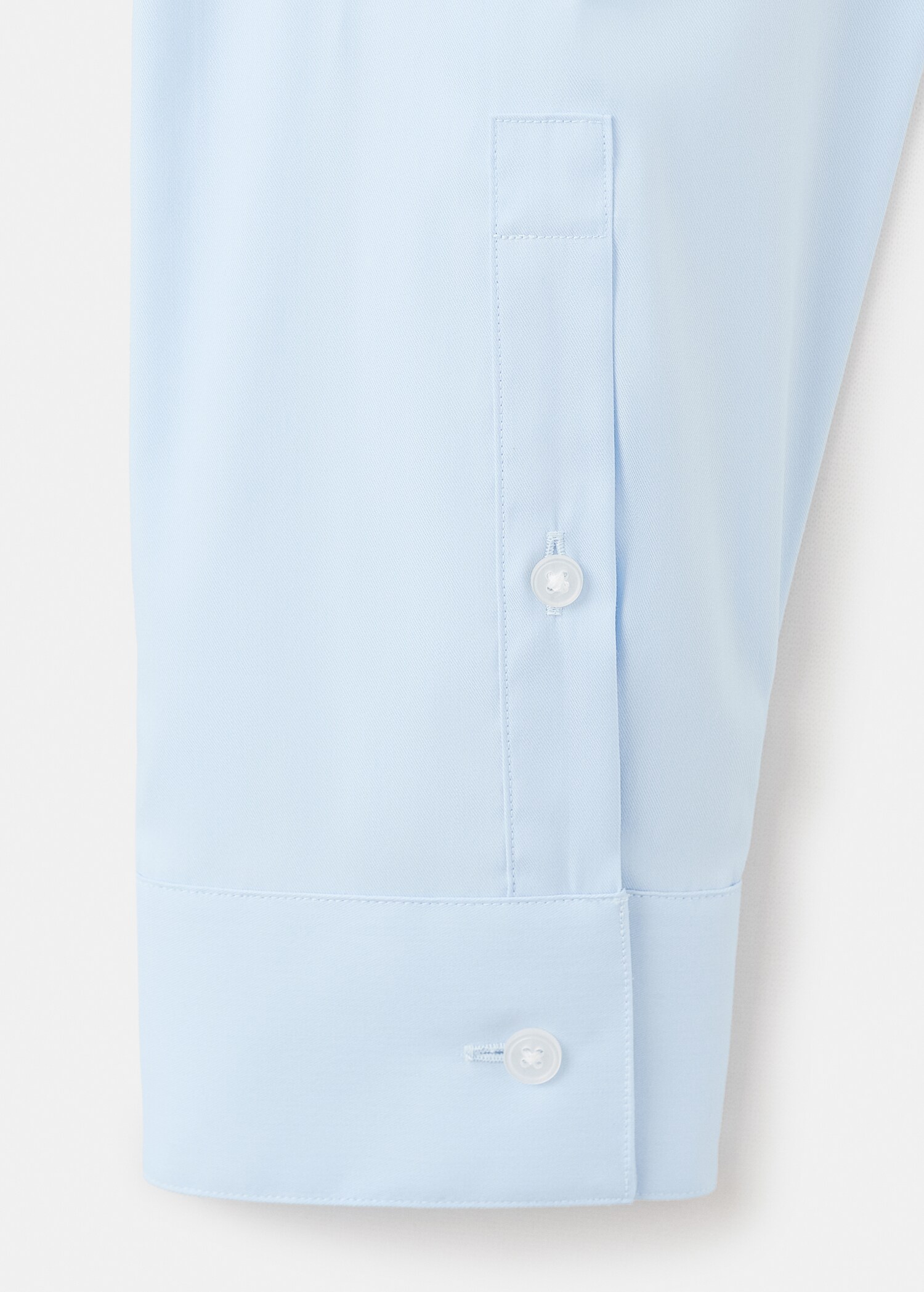 Slim fit cotton suit shirt - Details of the article 0