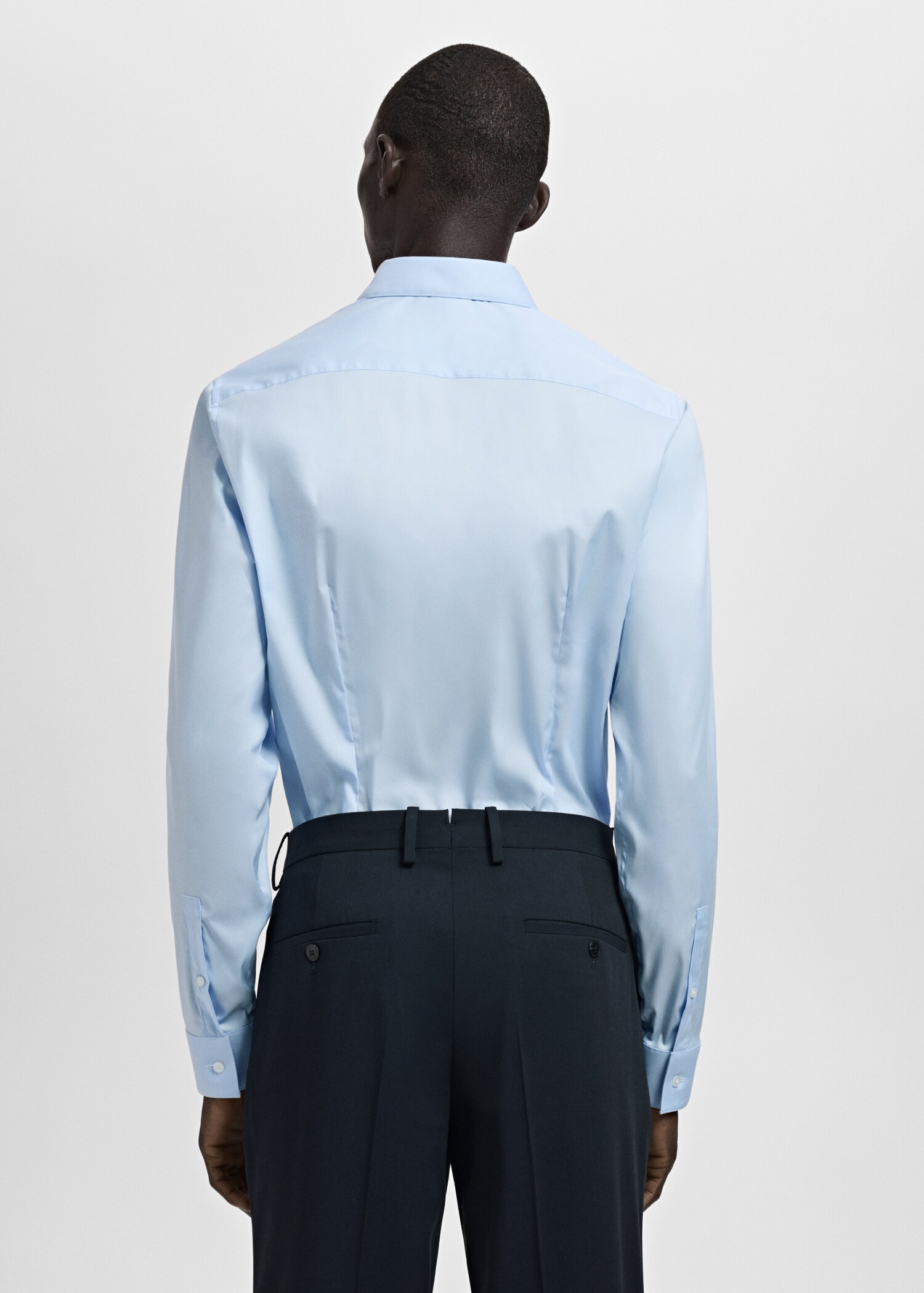 Slim fit cotton suit shirt - Reverse of the article
