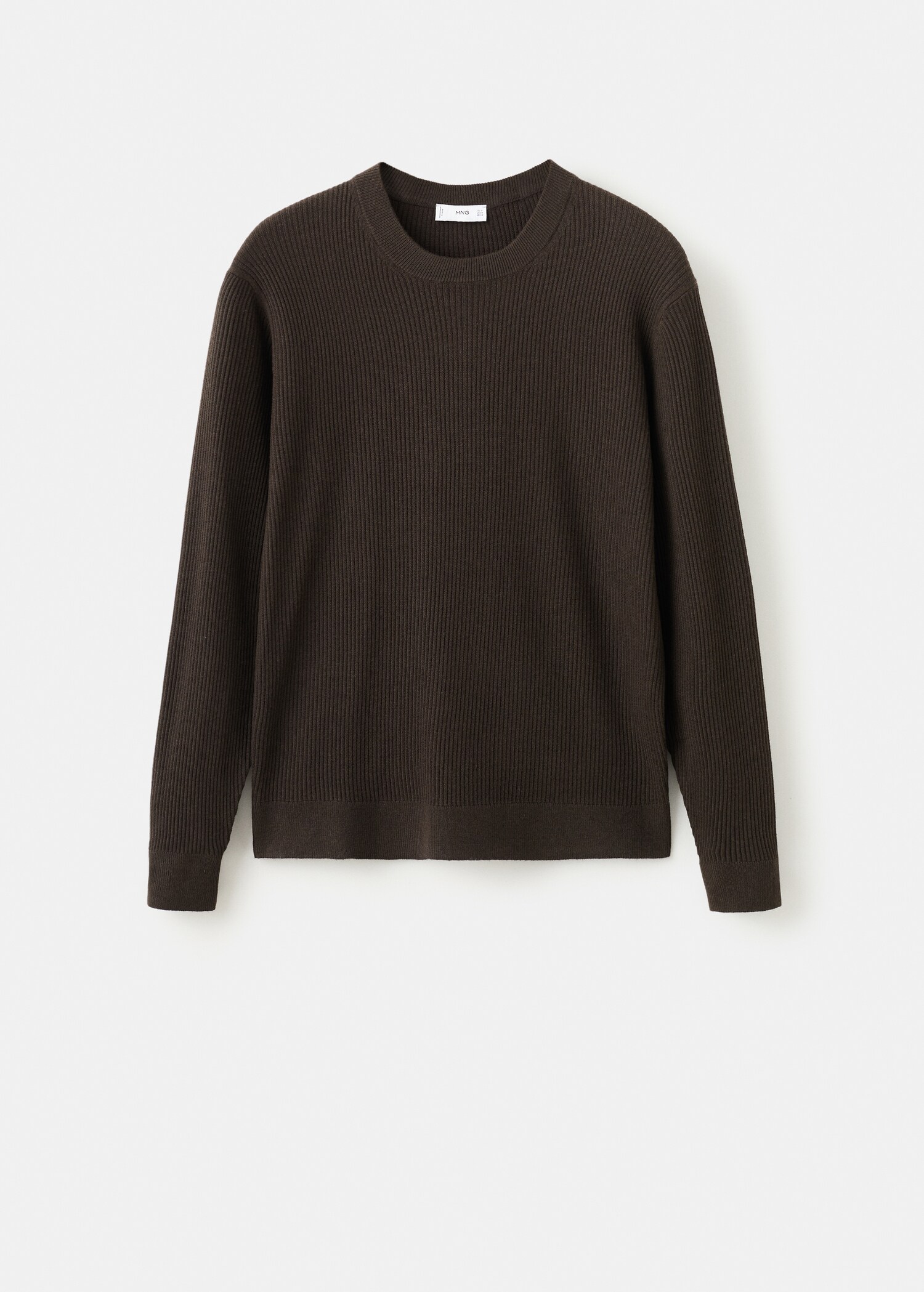 Fine rib-knit cotton sweater - Article without model