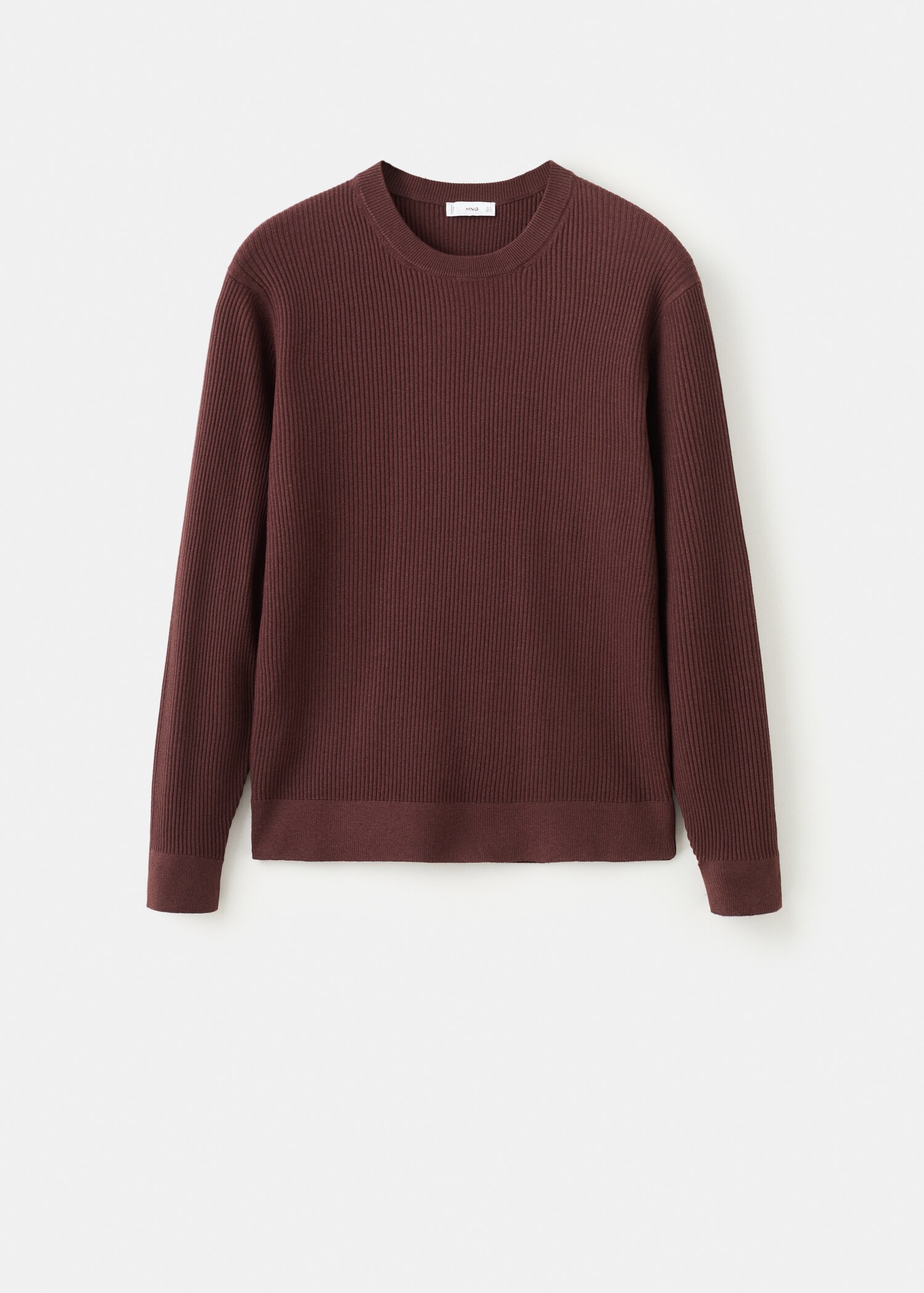 Fine rib-knit cotton sweater - Article without model