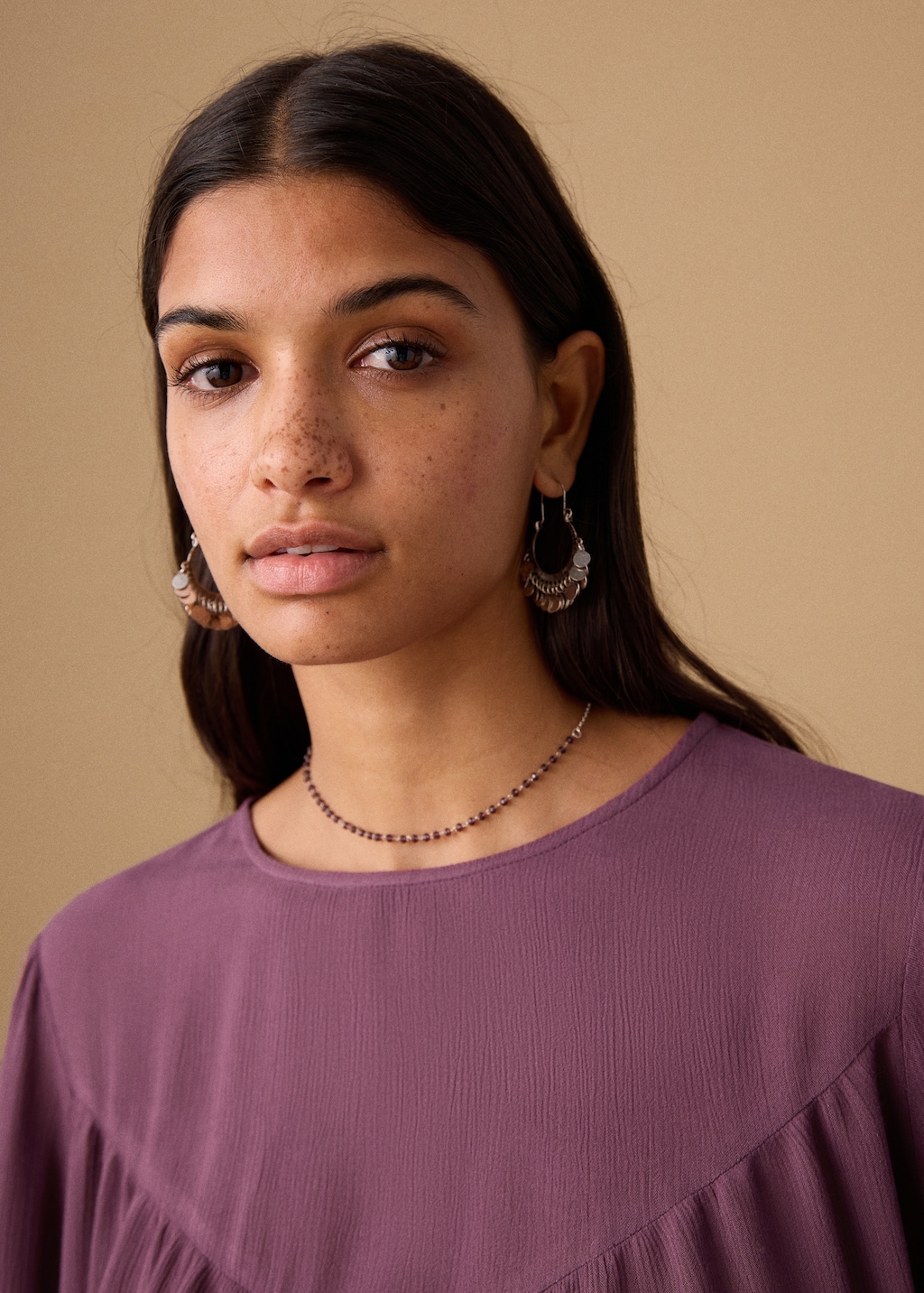 Ruched flowing blouse