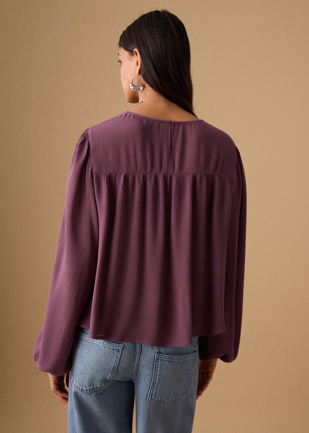 Ruched flowing blouse