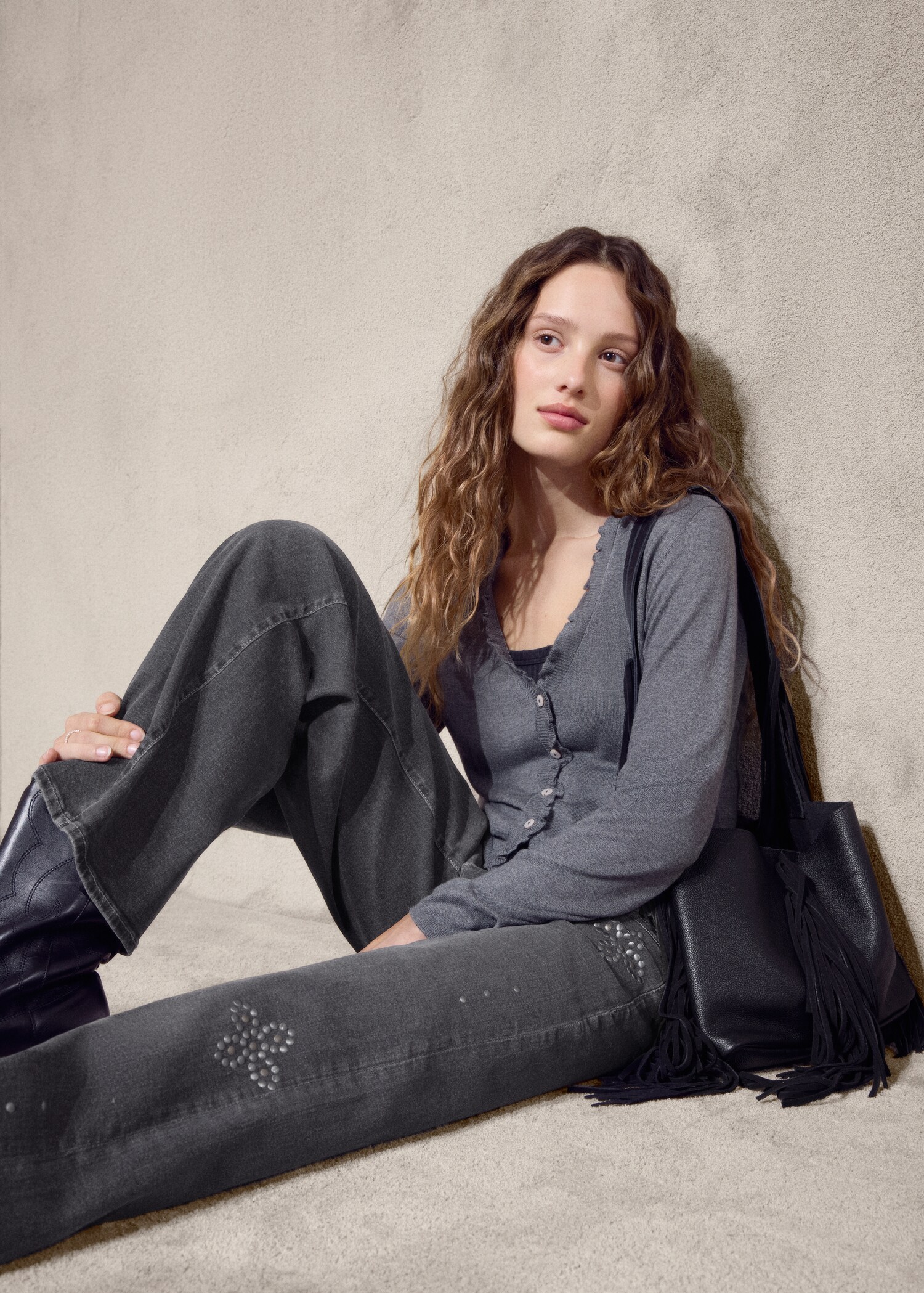 Jeans low waist tachuelas - Detalle del artículo 7