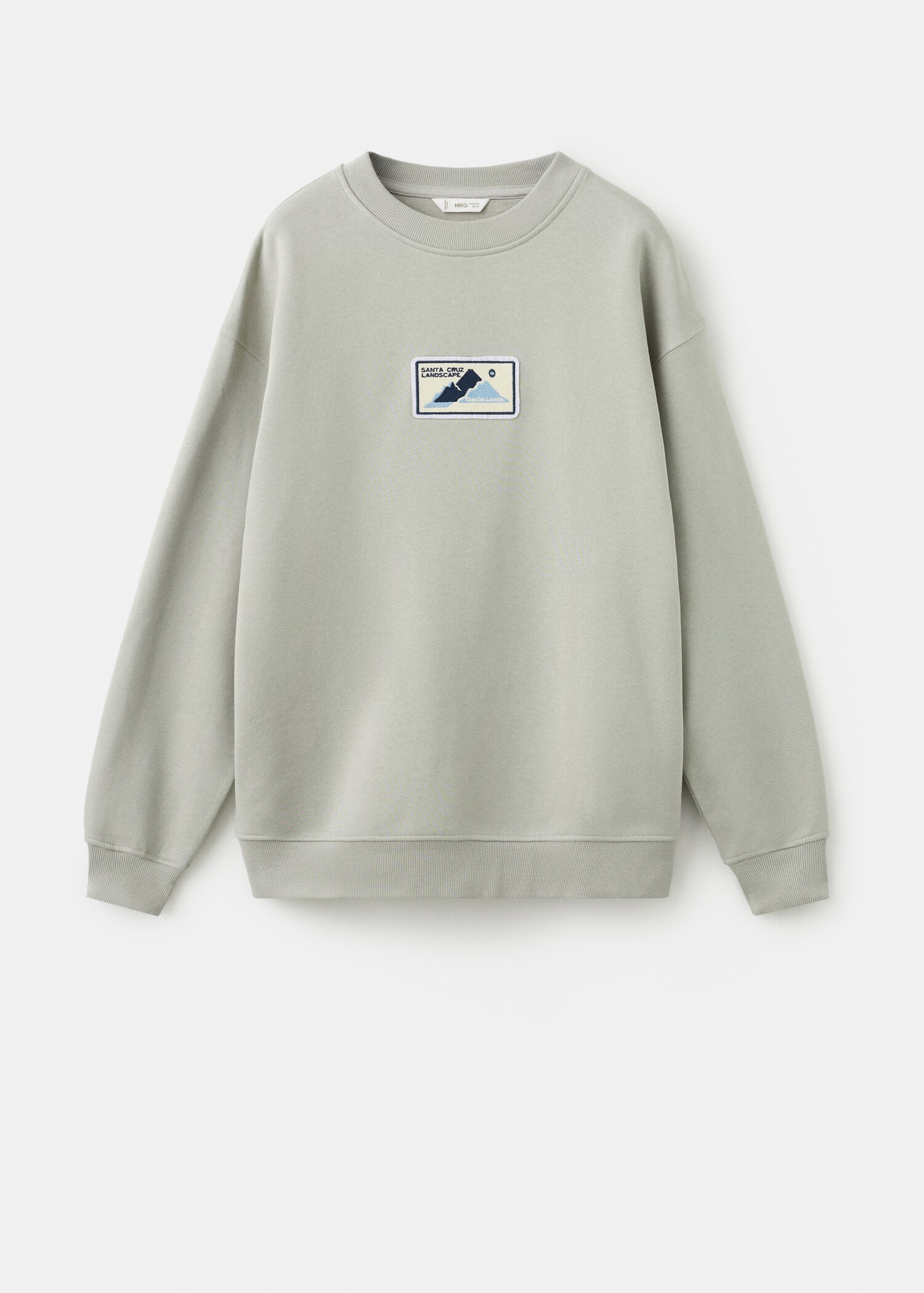 Patch cotton sweatshirt - Article without model