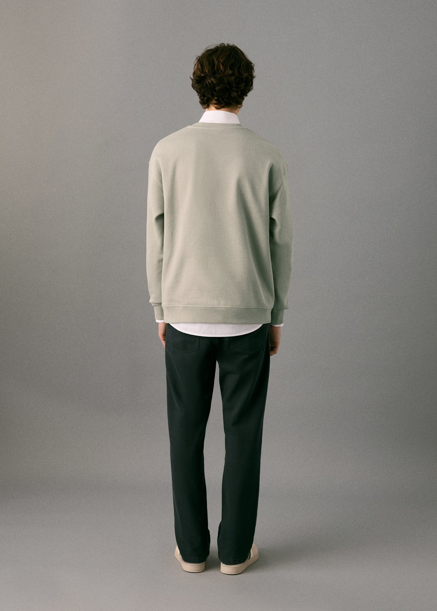 Patch cotton sweatshirt - Reverse of the article