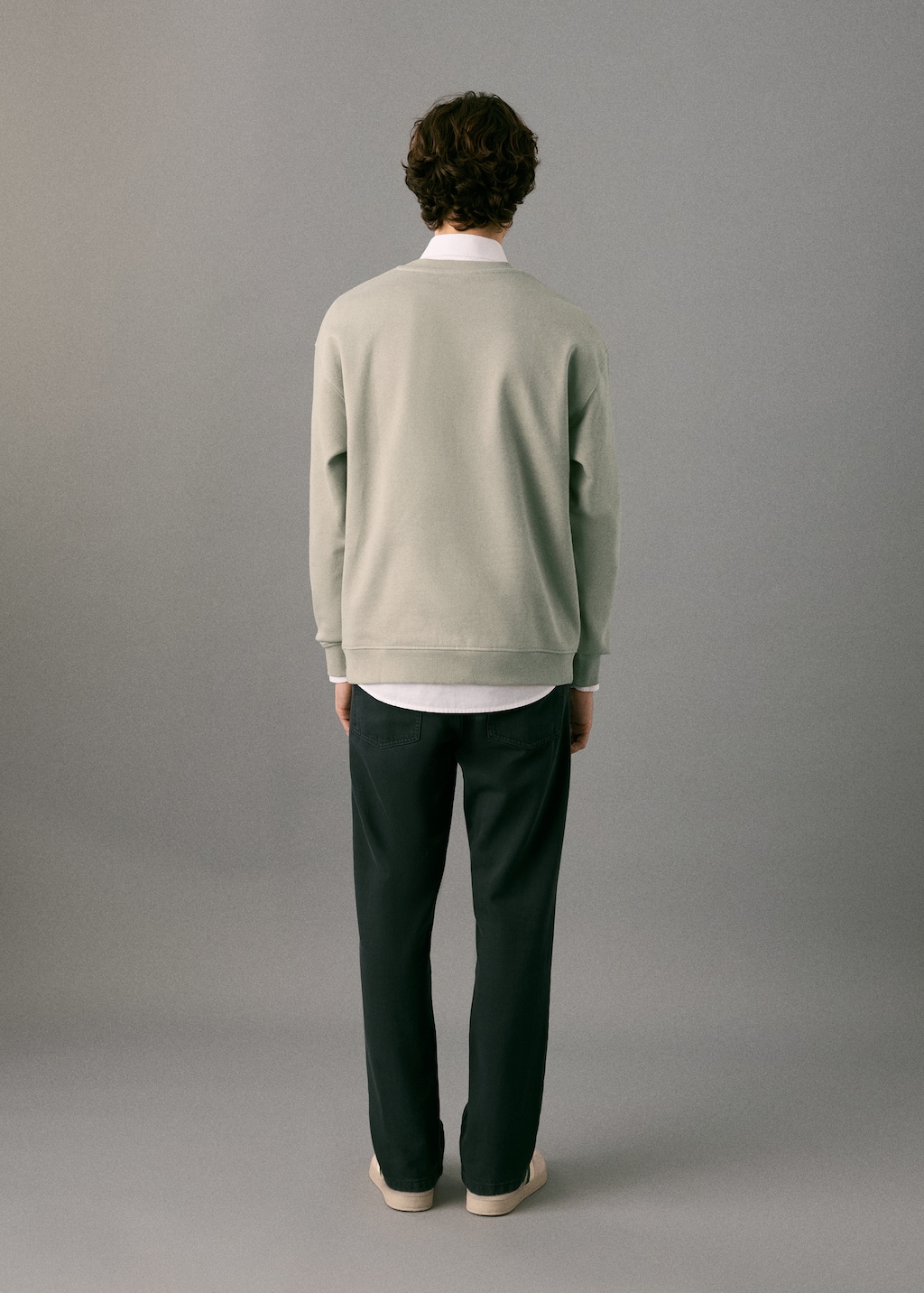 Patch cotton sweatshirt