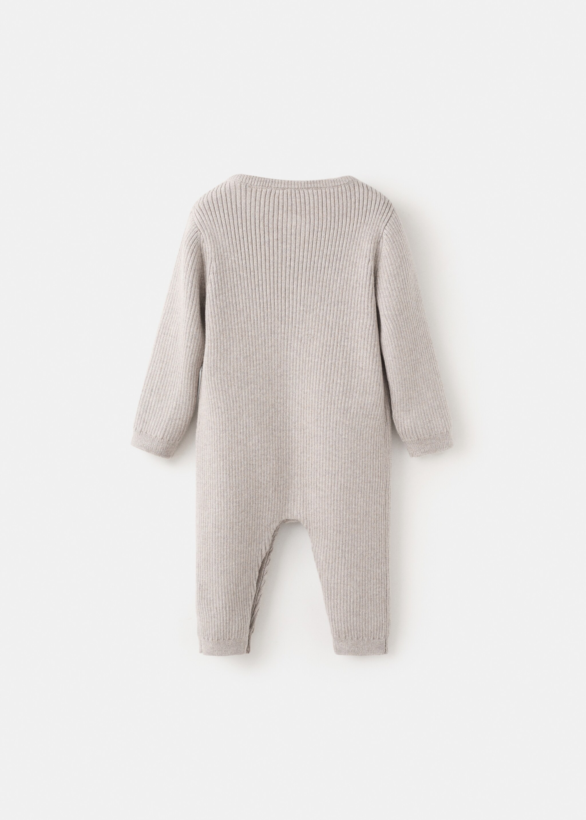 Langer Overall mit Knöpfen - Rückseite des Artikels, Beige. Ref: 27071516-00.