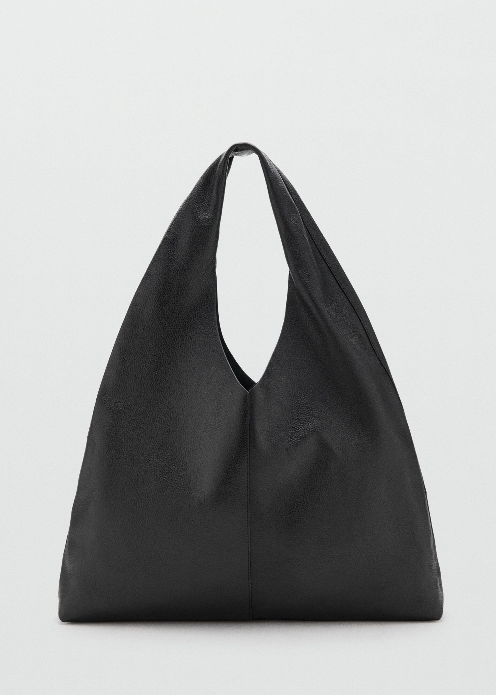 Leather shoulder bag - Article without model, Black. Ref: 27071519-00.