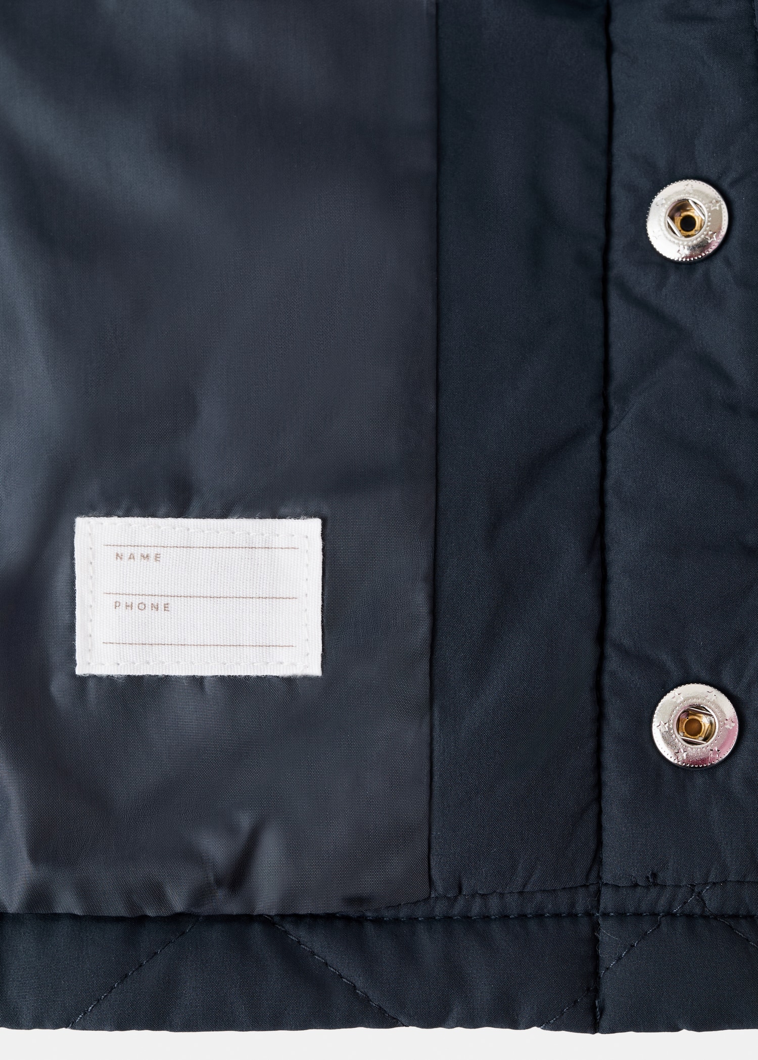 Quilted anorak with corduroy collar - Details of the article 0