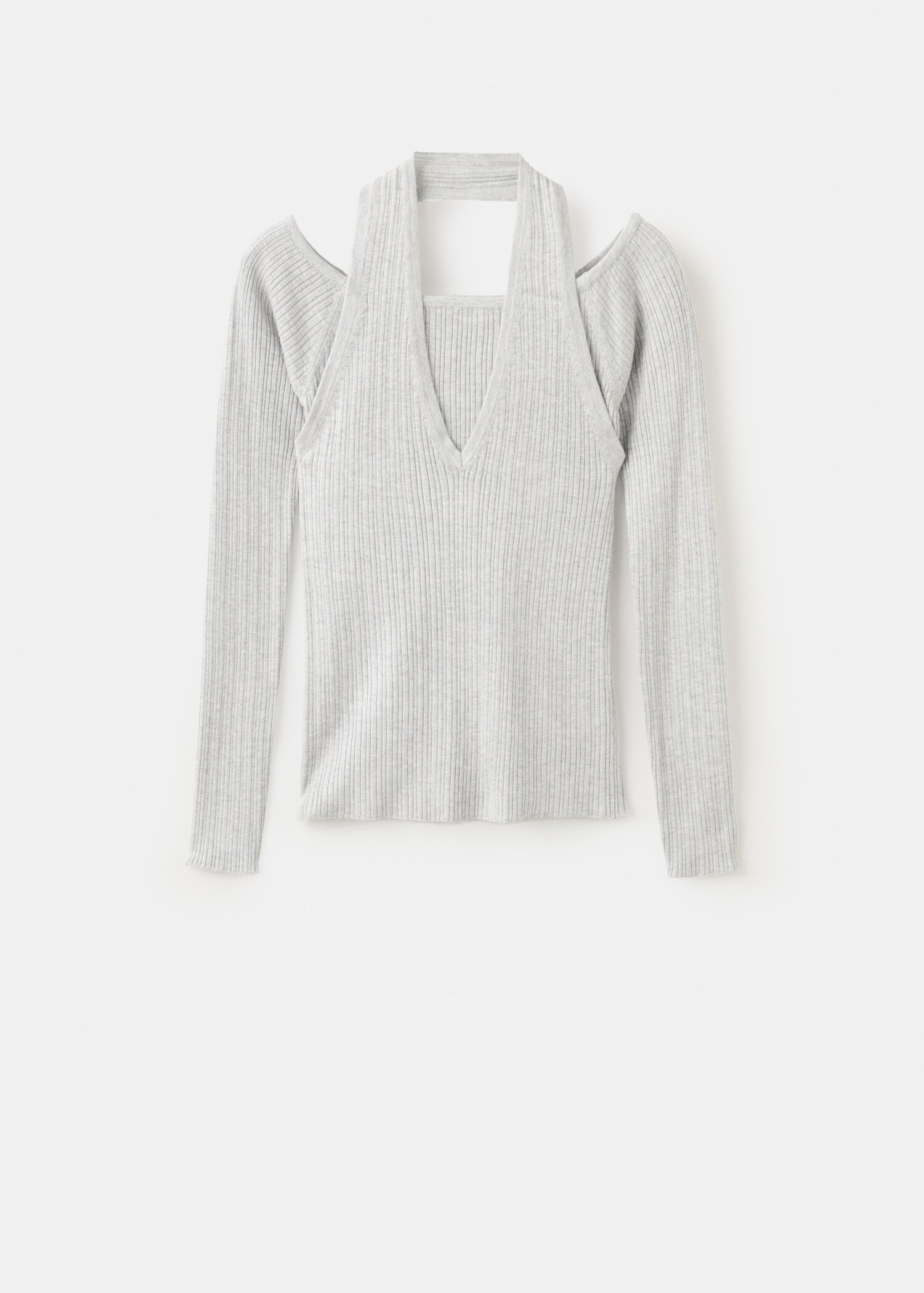 Top halter manga larga - Artículo sin modelo