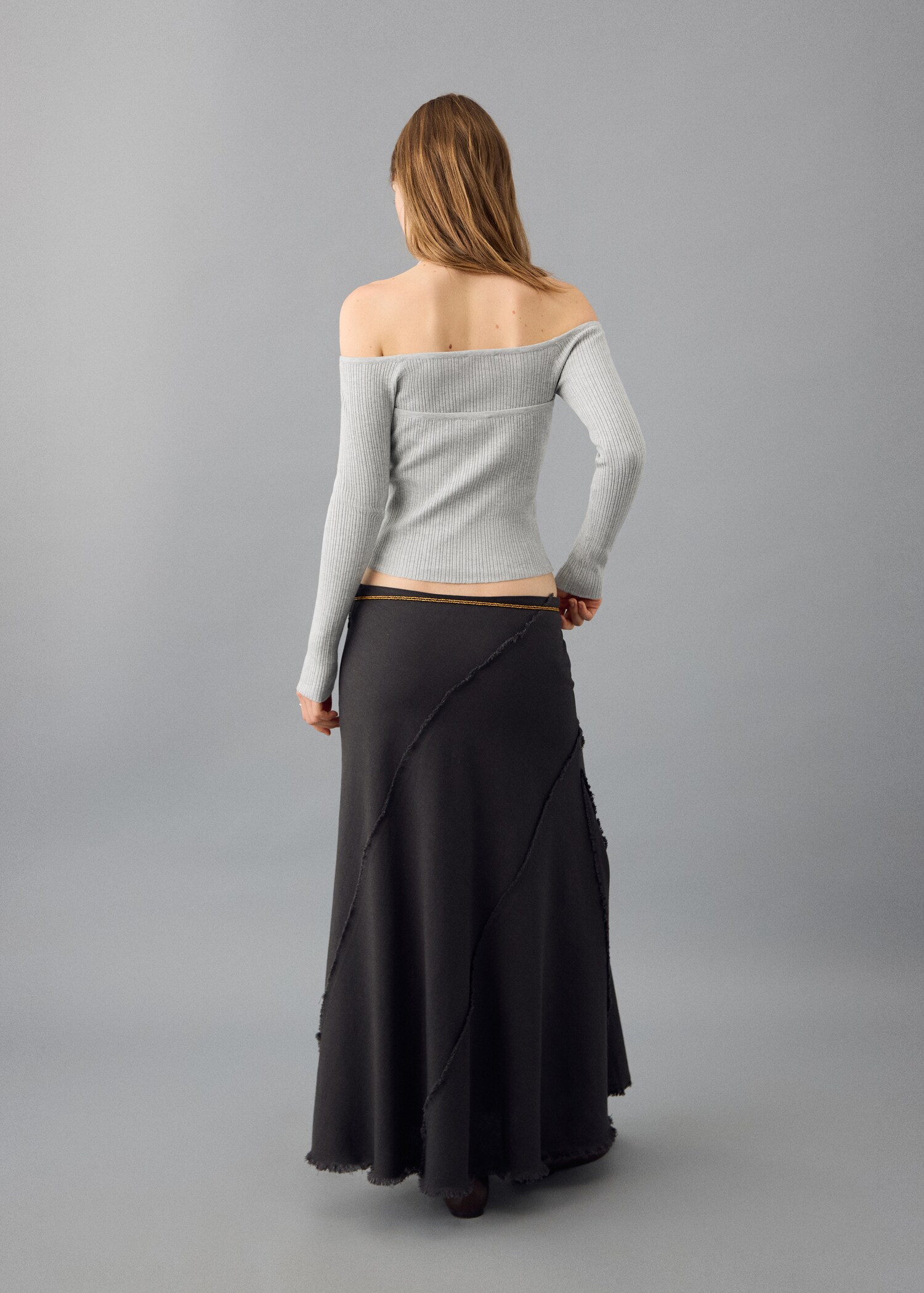 Top halter manga larga - Reverso del artículo