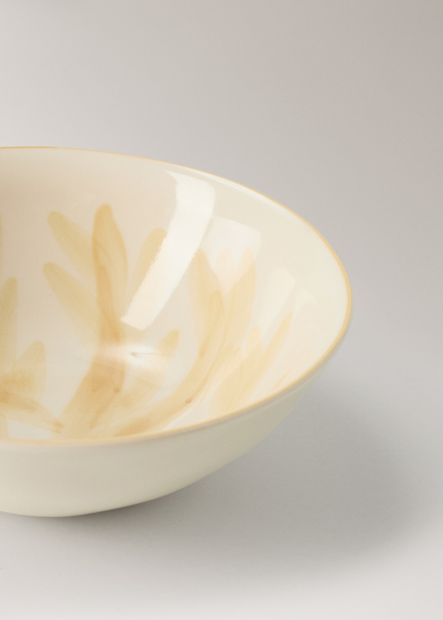 Floral design stoneware bowl - Details of the article 1