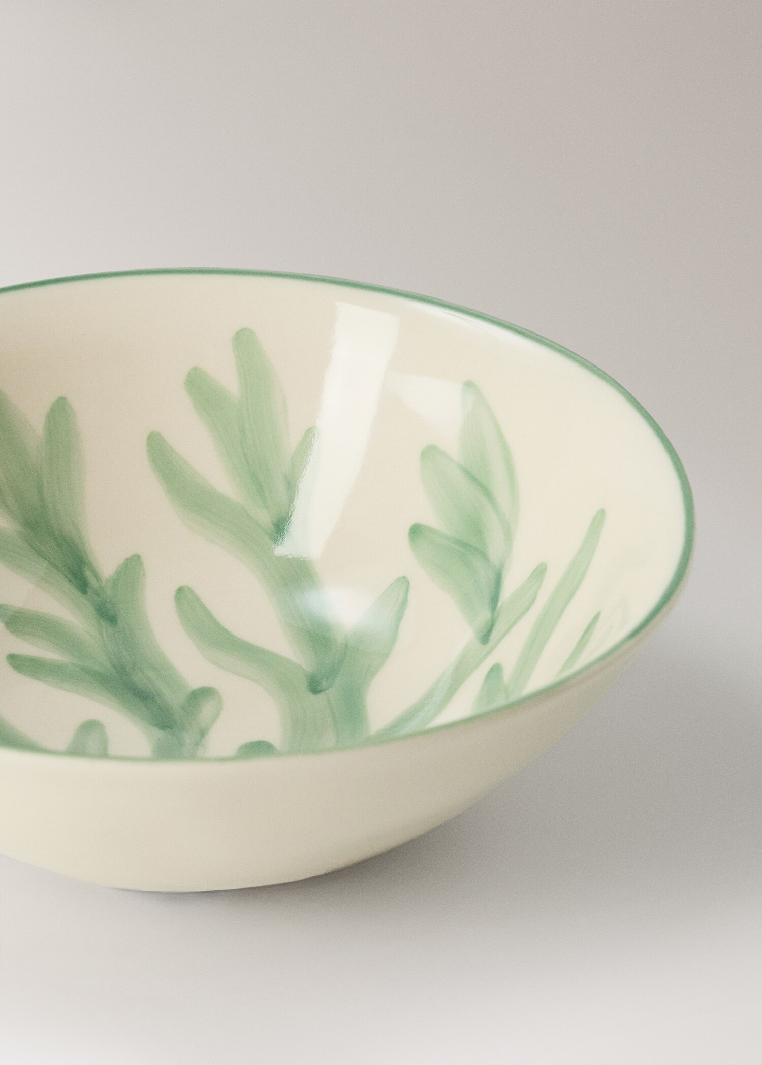 Floral design stoneware bowl - Details of the article 1