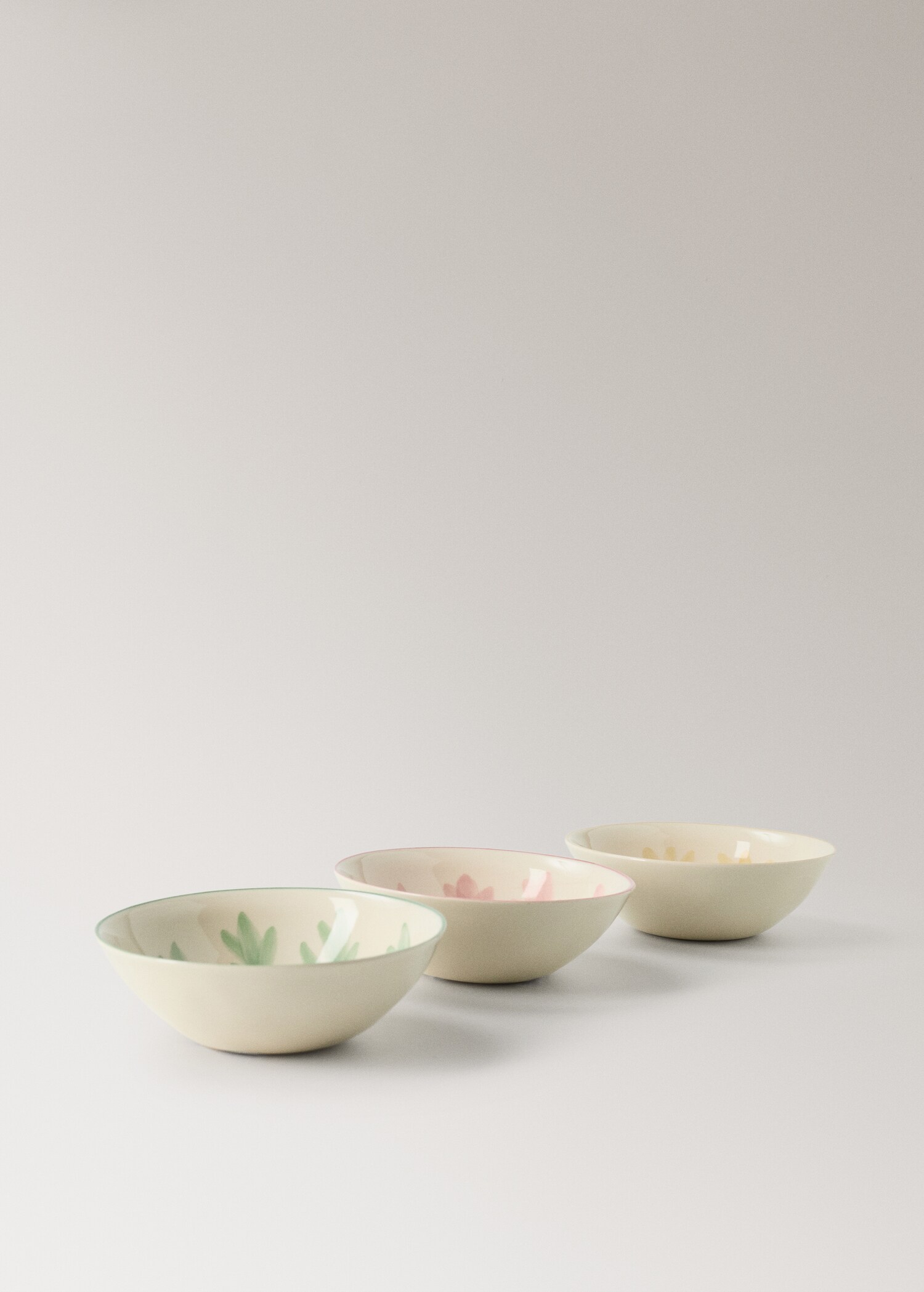 Floral design stoneware bowl - Details of the article 3